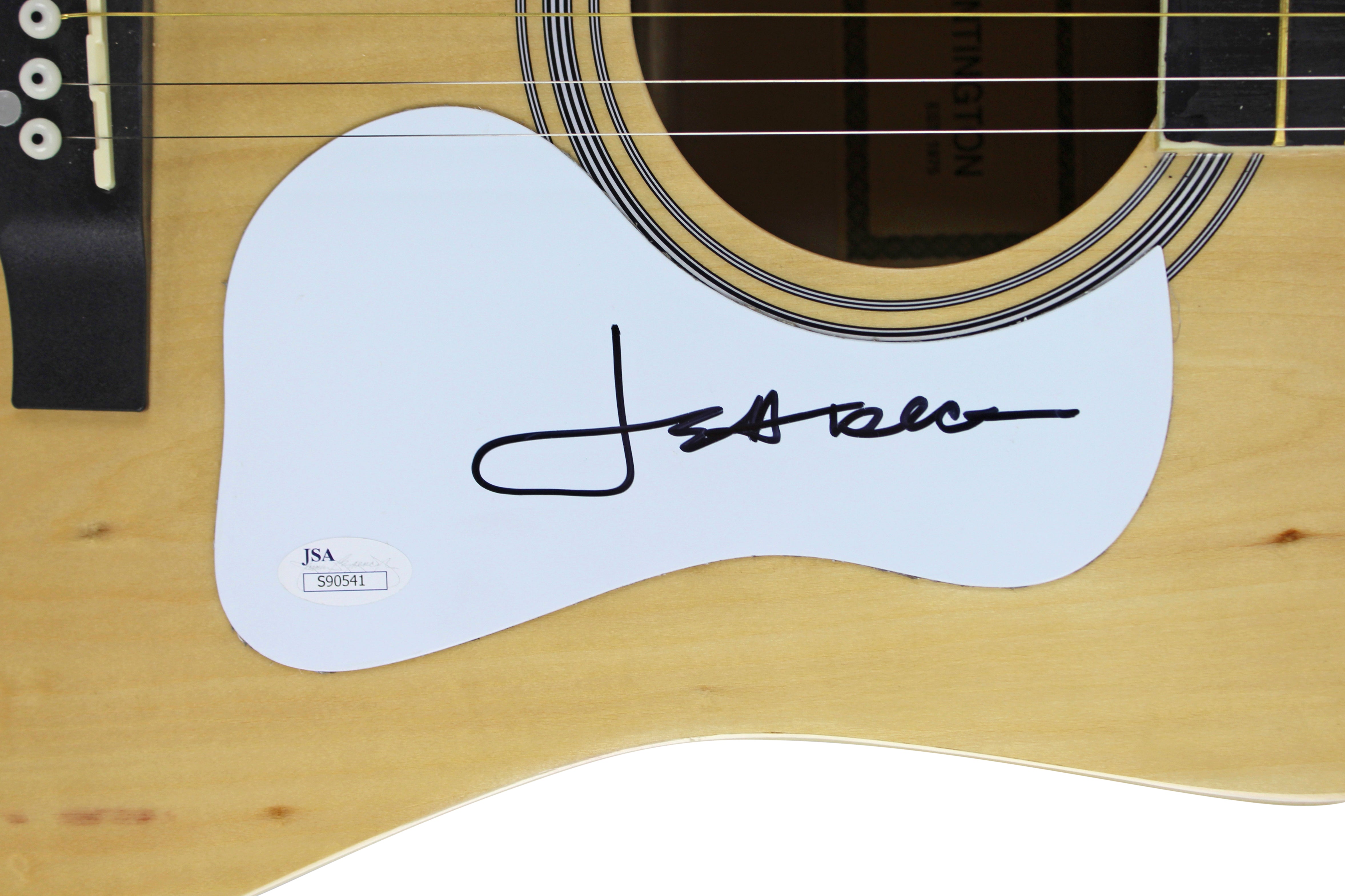 Jeff Beck The Yardbirds Authentic Signed Huntington Acoustic Guitar JSA #S90541