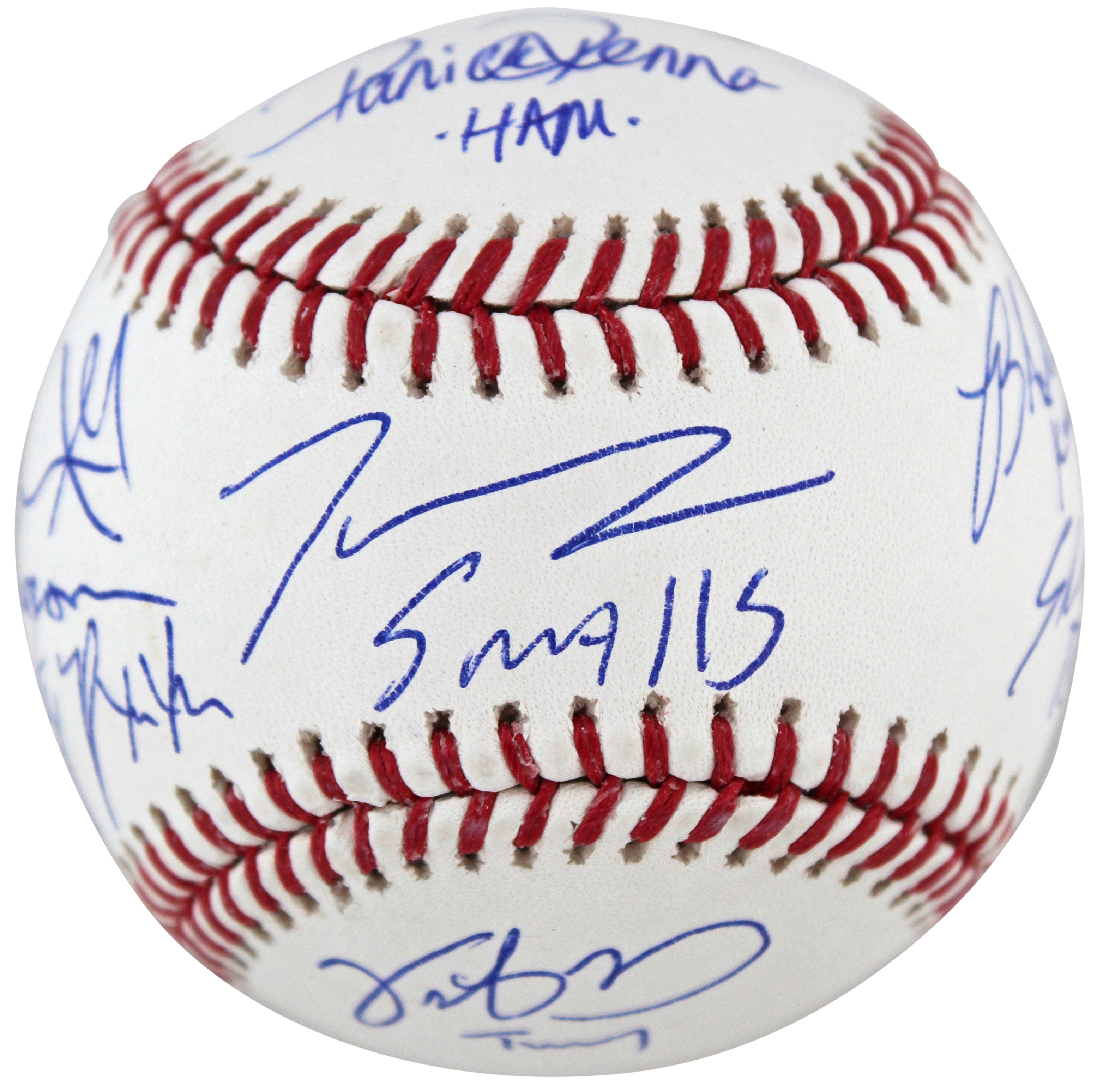 Sandlot (8) Guiry, Leopardi, Renna +5 Signed OML Baseball w/ Character BAS Wit