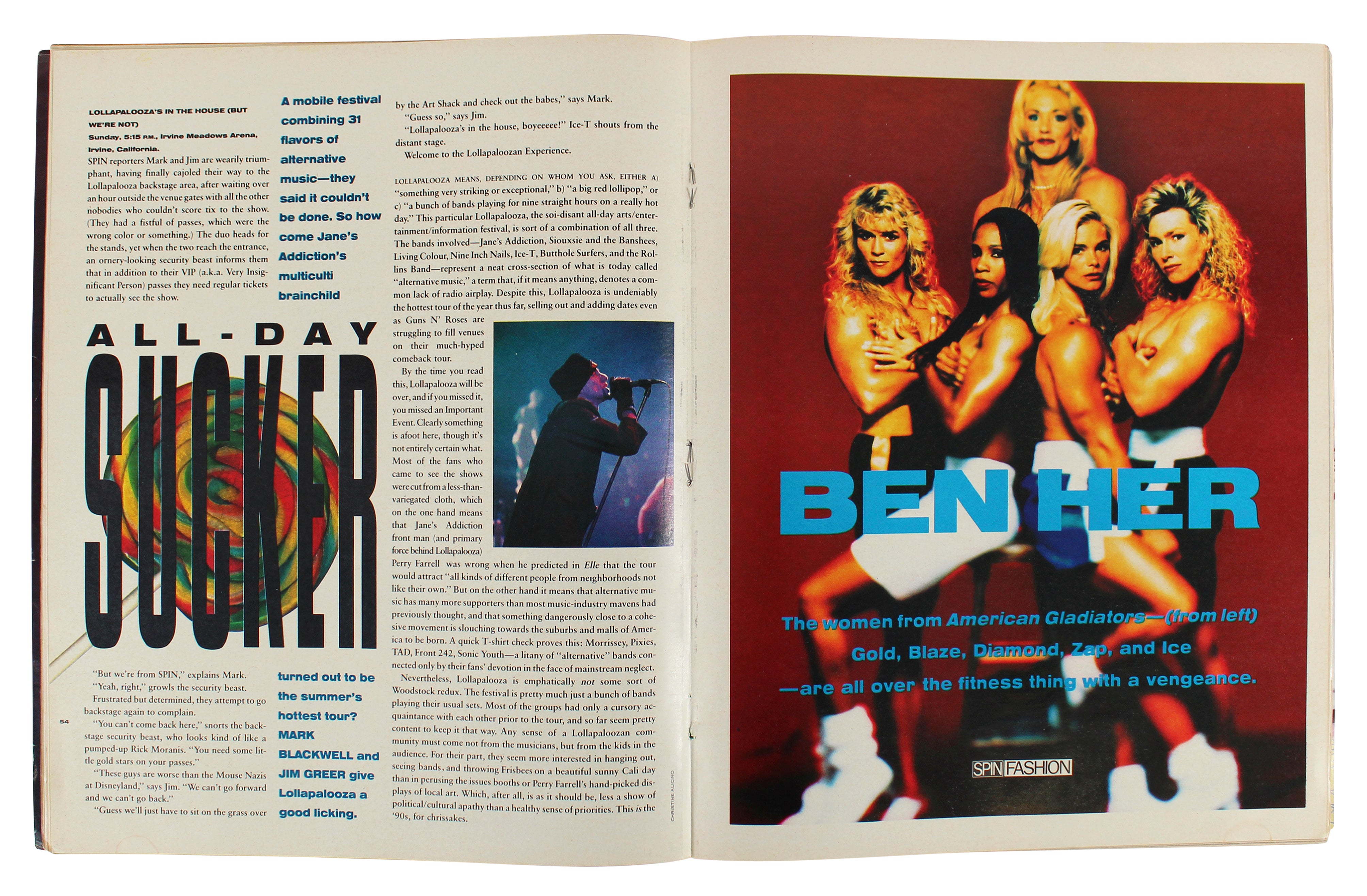 Metallica (3) Hetfield Ulrich & Newstead Signed Spin Magazine Cover BAS #AB76488