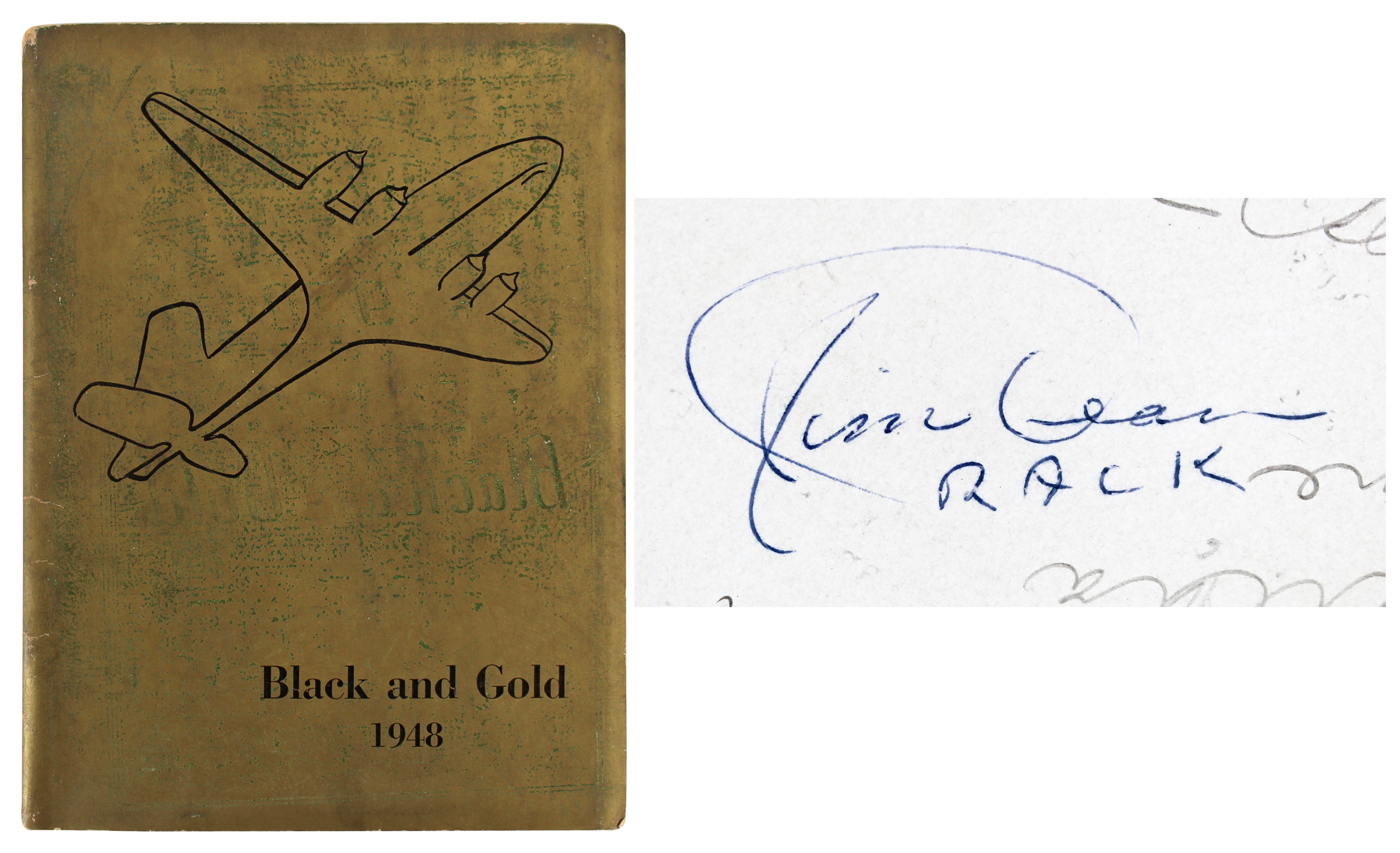 James Dean "Rack" Signed 8.25x10.75 1948 "Black And Gold" Yearbook BAS #AB77986