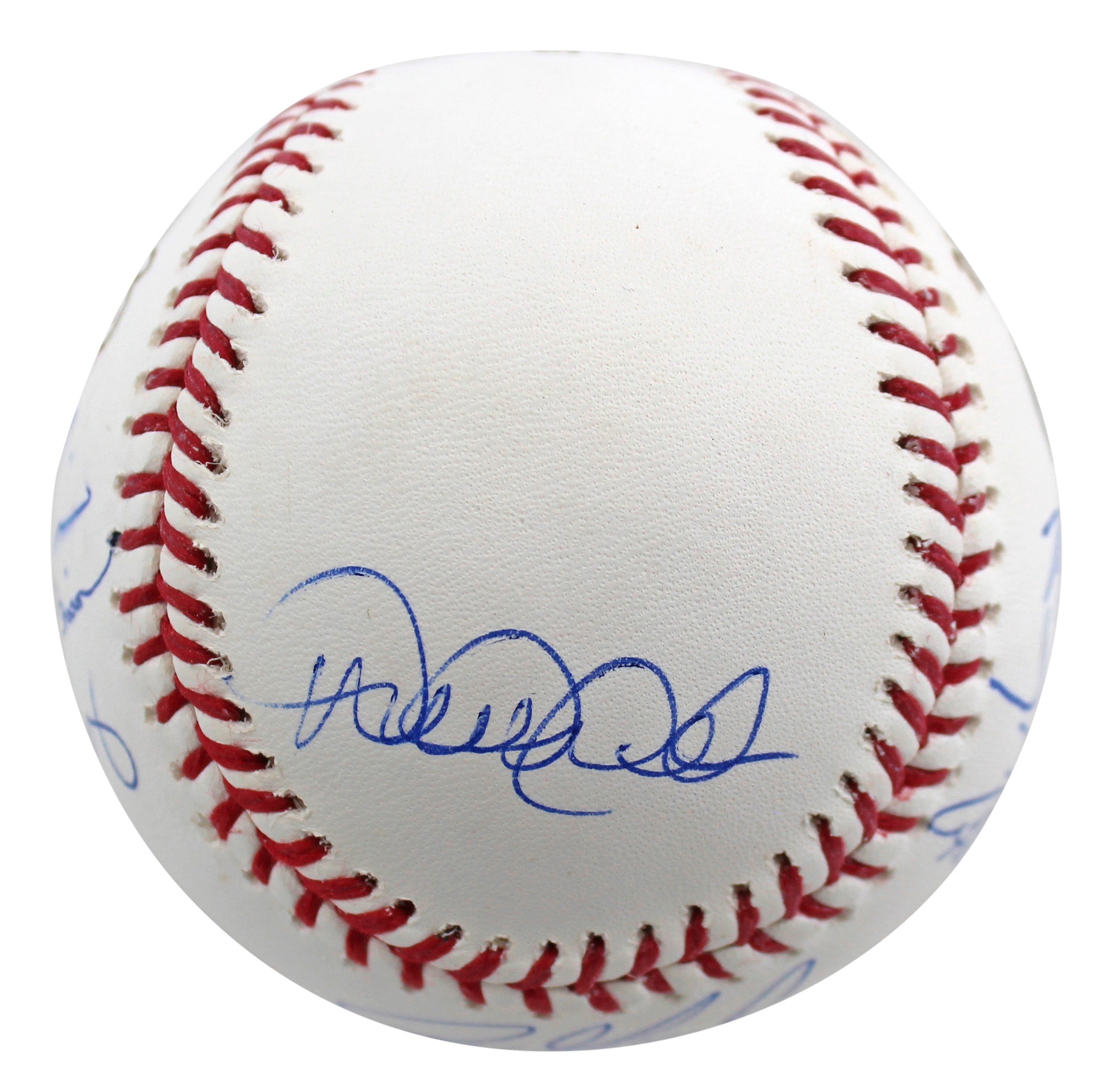 2009 Yankees (9) Jeter Rivera Posada Signed 2009 WS Logo Oml Baseball Steiner 2