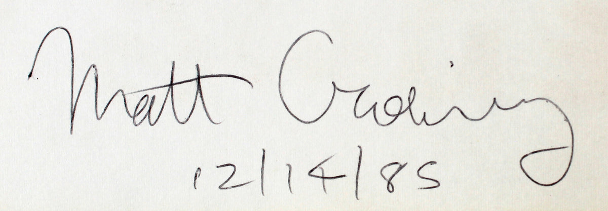 Matt Groening The Simpsons Authentic Signed Love Is Hell Book BAS #AB76515