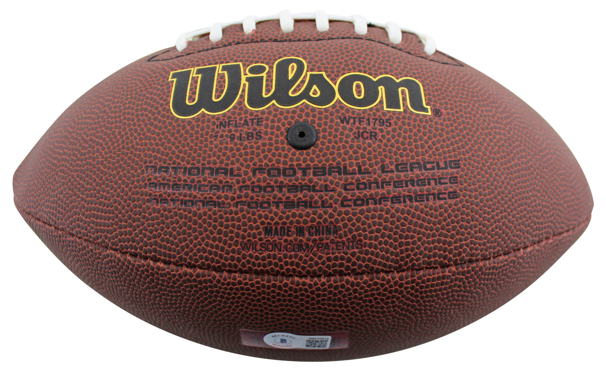 Cowboys Deion Sanders Authentic Signed Super Grip Nfl Football BAS Witnessed