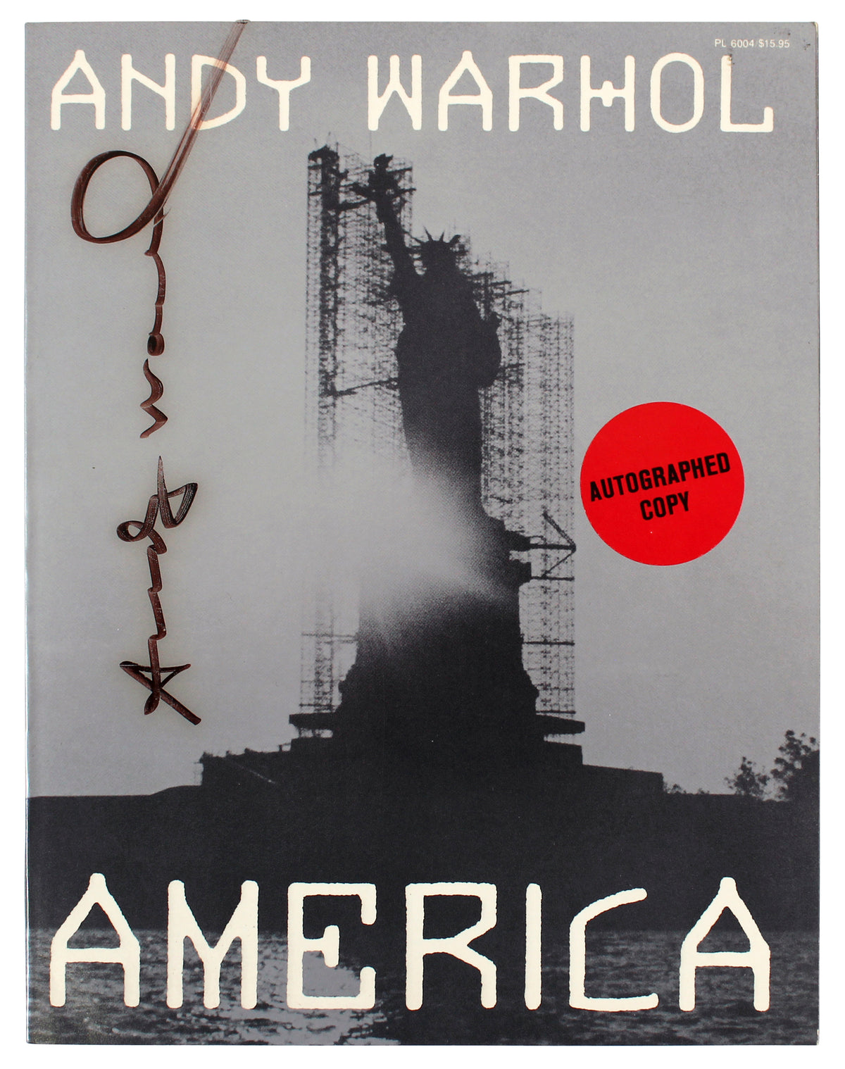 Andy Warhol Authentic Signed America Book Autographed BAS #AB76504