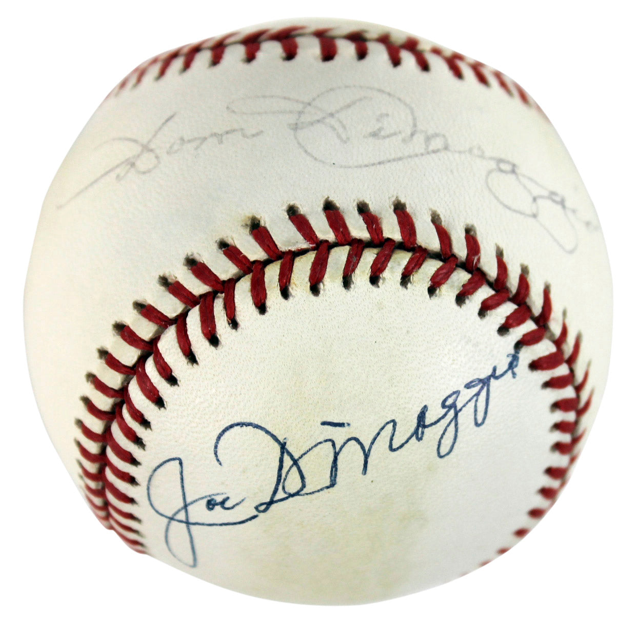 Dom DiMaggio & Joe DiMaggio Authentic Signed Gene Budig Oal Baseball JSA #X19991