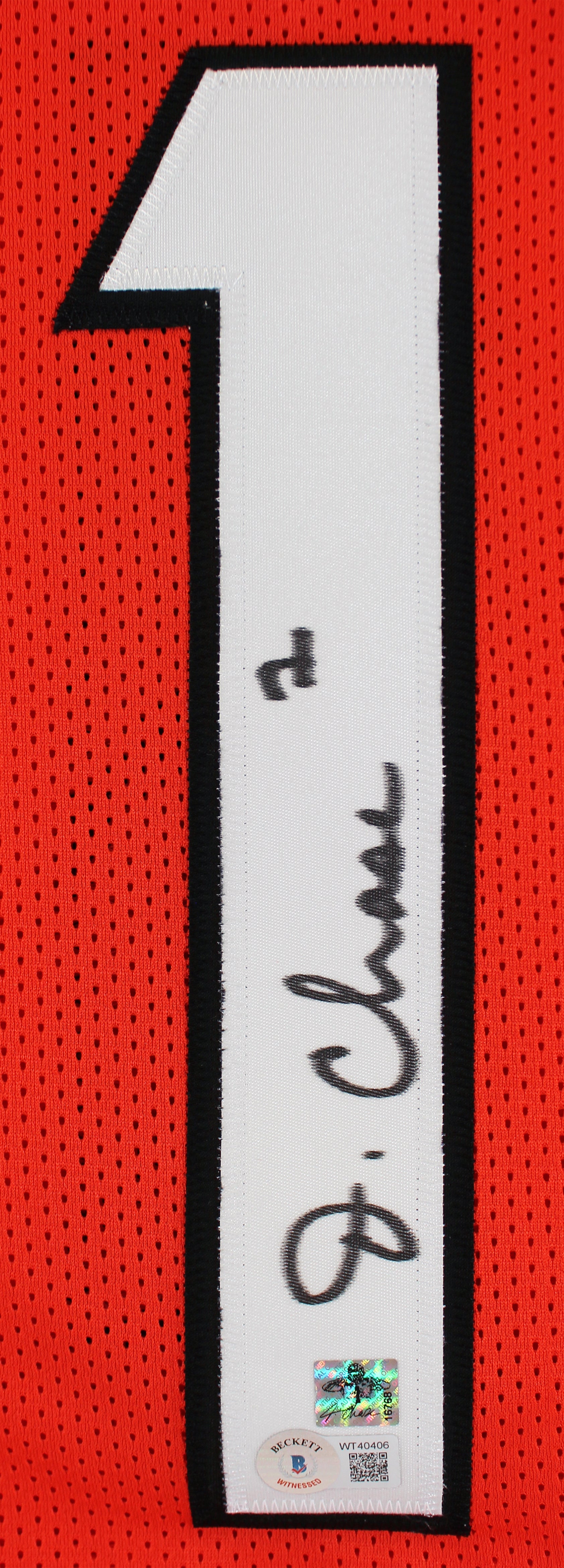 ** HOLIDAY DOORBUSTER ** Ja'Marr Chase Authentic Signed Orange Pro Style Jersey Autographed BAS Witnessed