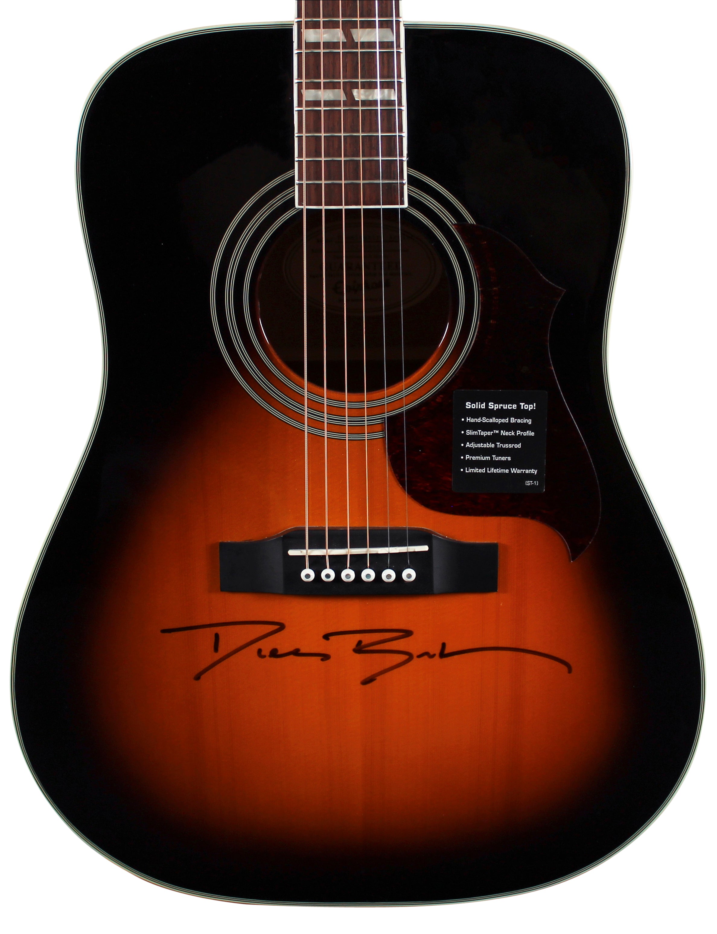 Dierks Bentley Signed Epiphone Hummingbird Acoustic Guitar BAS #BJ67603
