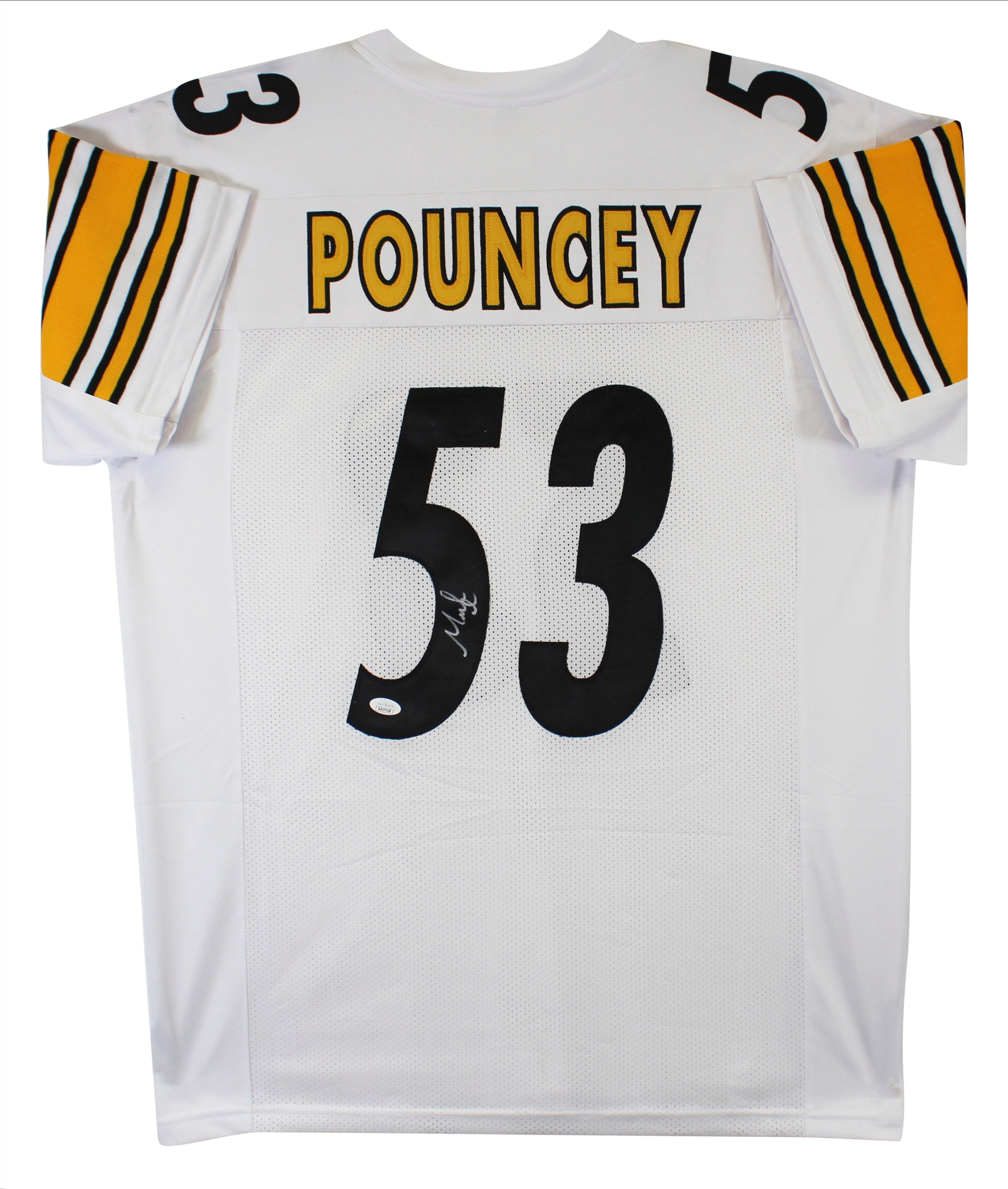 Maurkice Pouncey Authentic Signed White Pro Style Jersey Autographed JSA