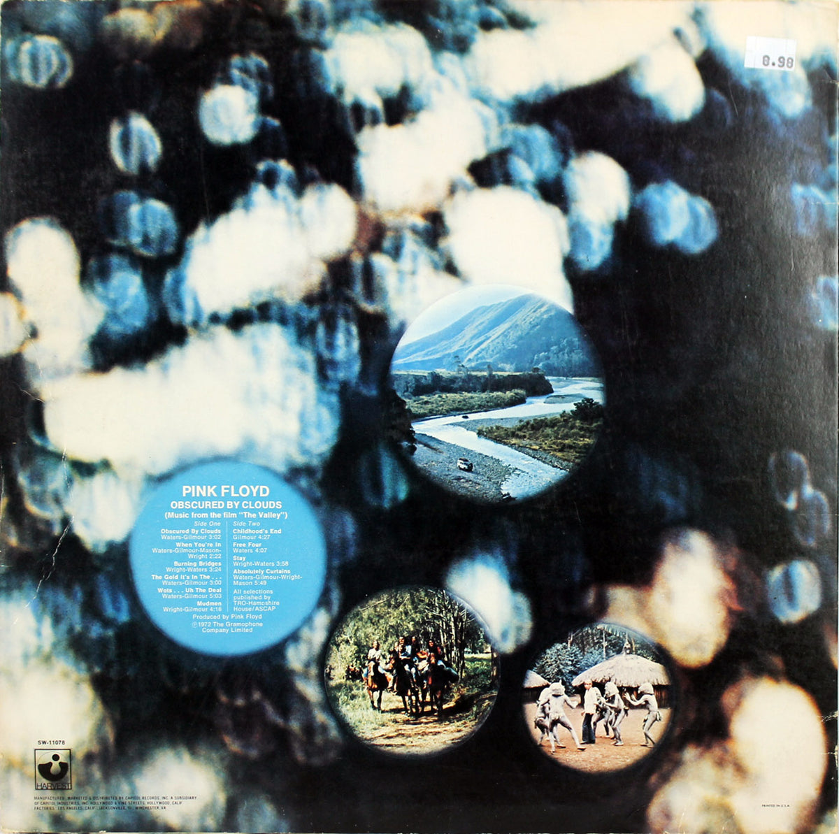 Roger Waters Signed Obscured By Clouds Album Cover W/ Vinyl PSA/DNA #H61799