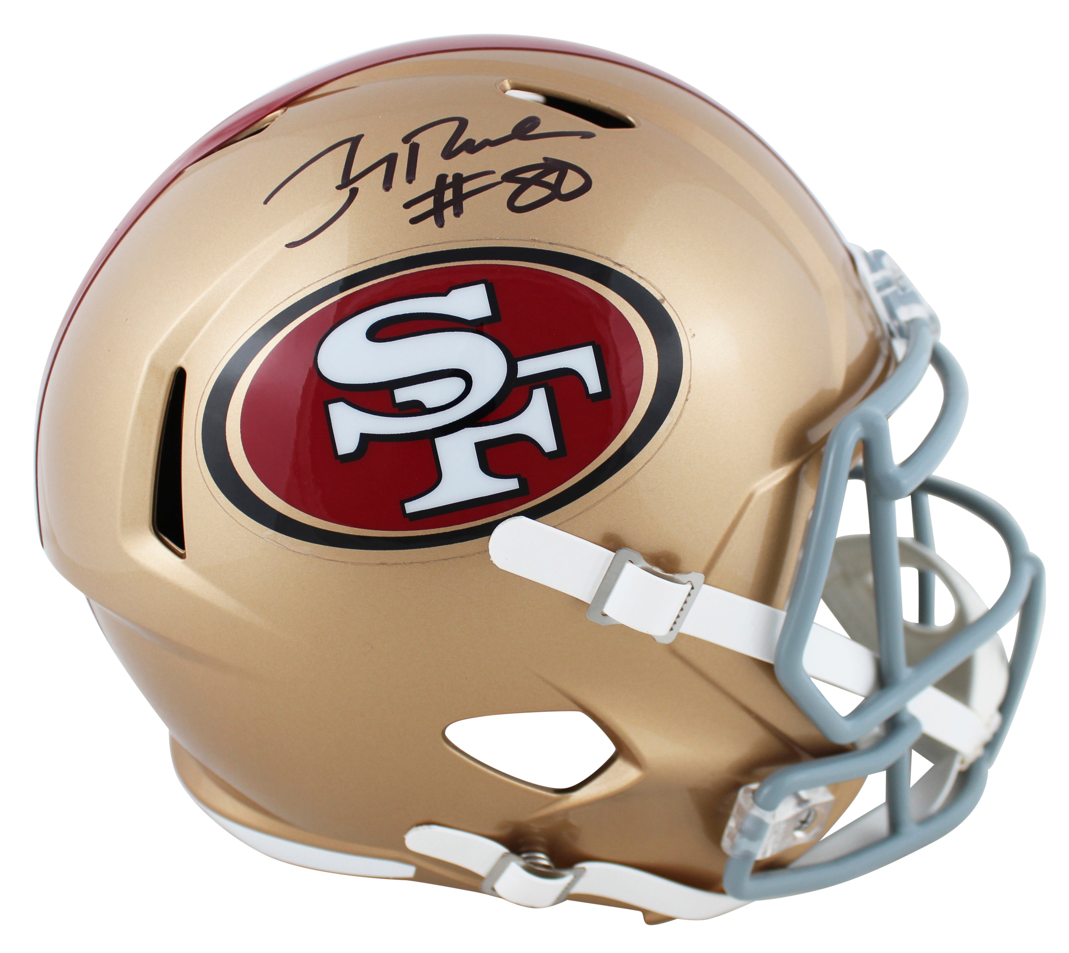 49ers Jerry Rice Authentic Signed Full Size Speed Rep Helmet Fanatics