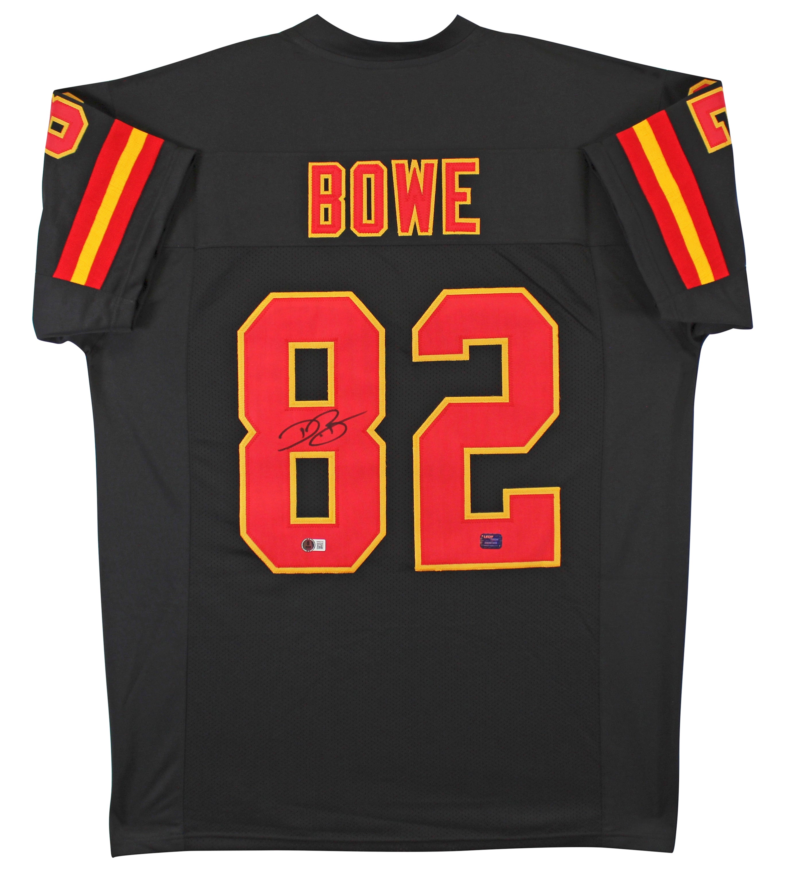 Dwayne Bowe Authentic Signed Black Pro Style Jersey Autographed BAS Witnessed