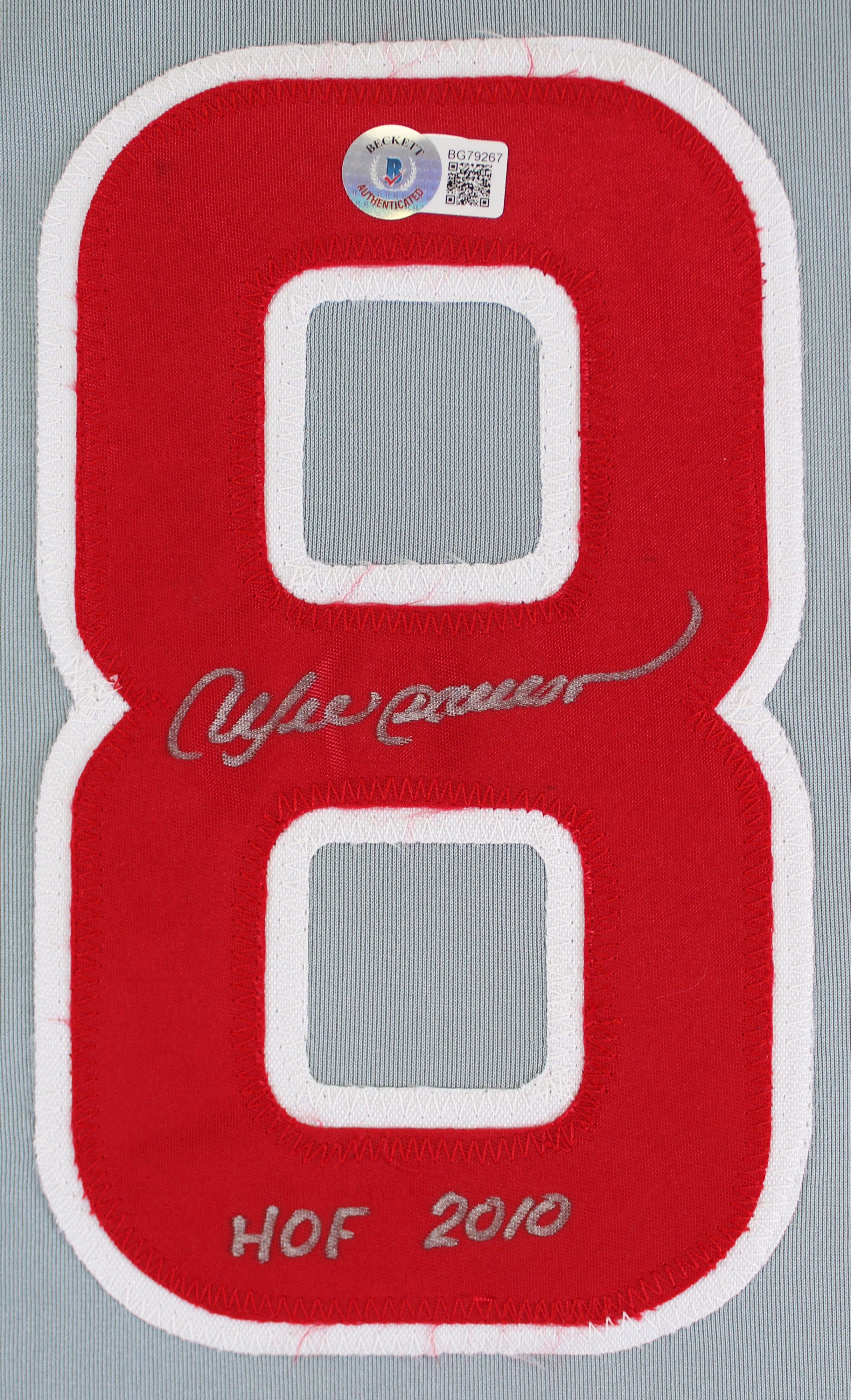 Andre Dawson HOF 2010 Authentic Signed Grey Pro Style Jersey BAS #BG79267