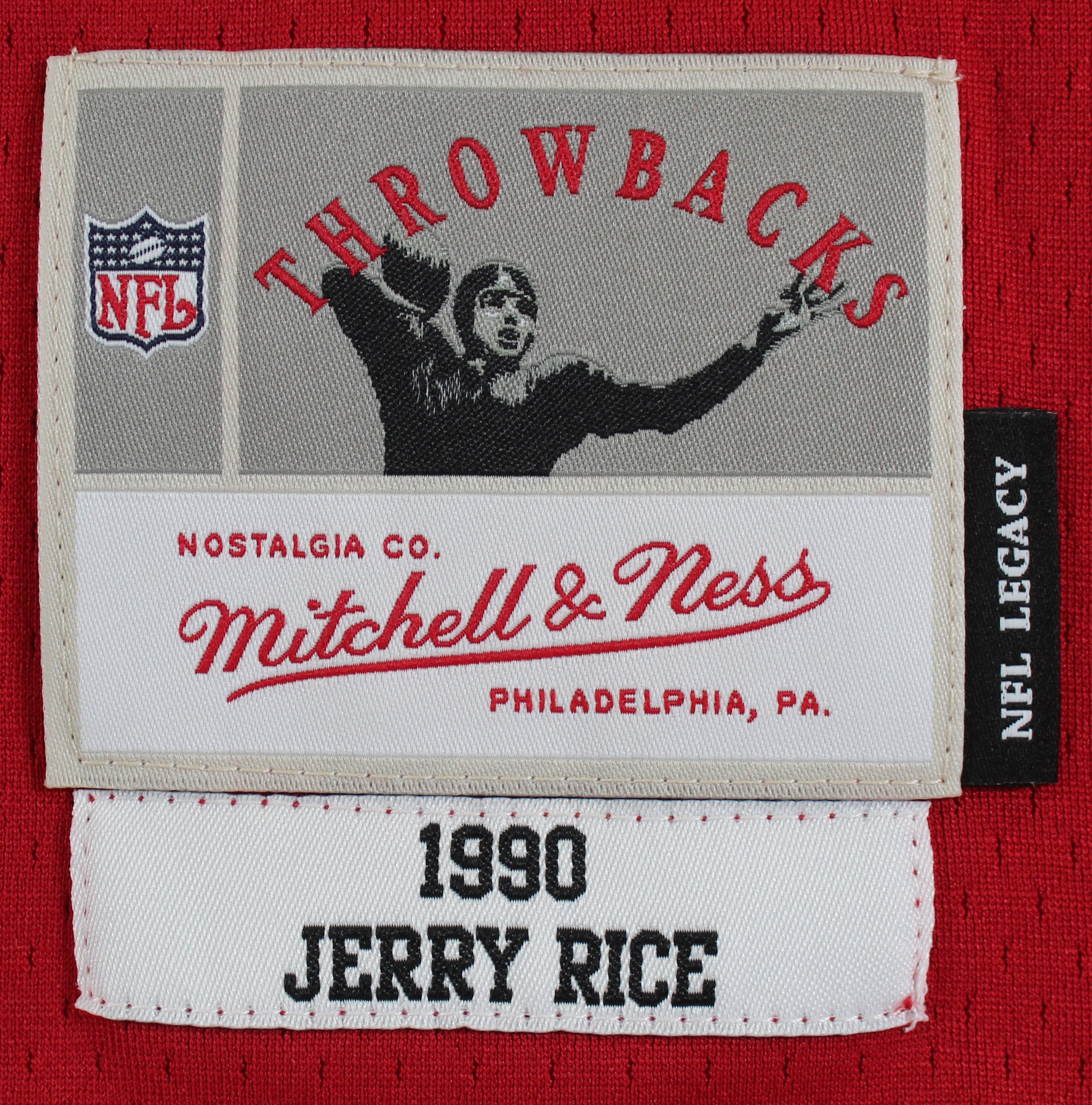 49ers Jerry Rice Authentic Signed Red Mitchell & Ness Jersey Fanatics