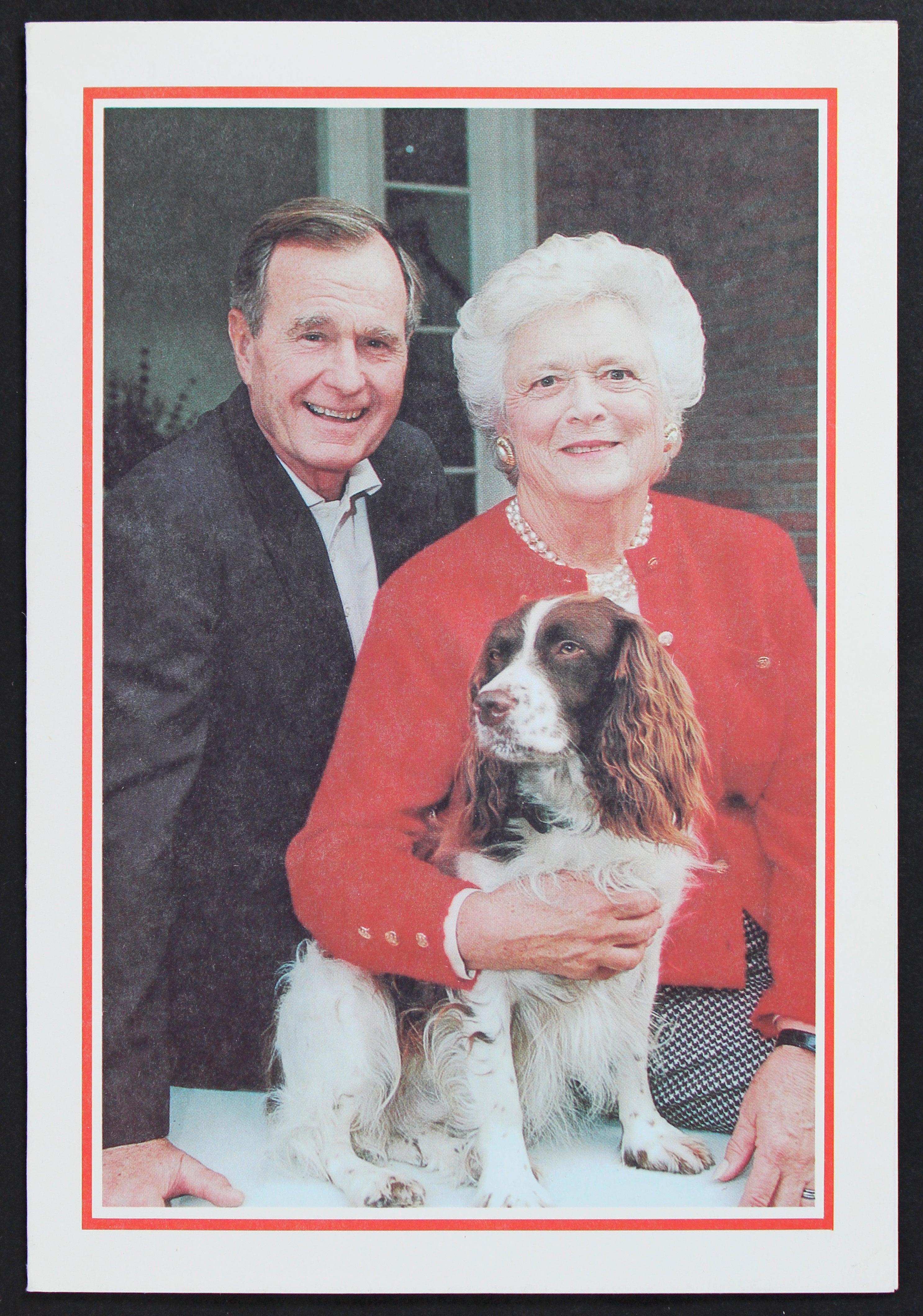 George H.W. Bush Authentic Signed Holiday Greeting Card Autographed BAS #A57636