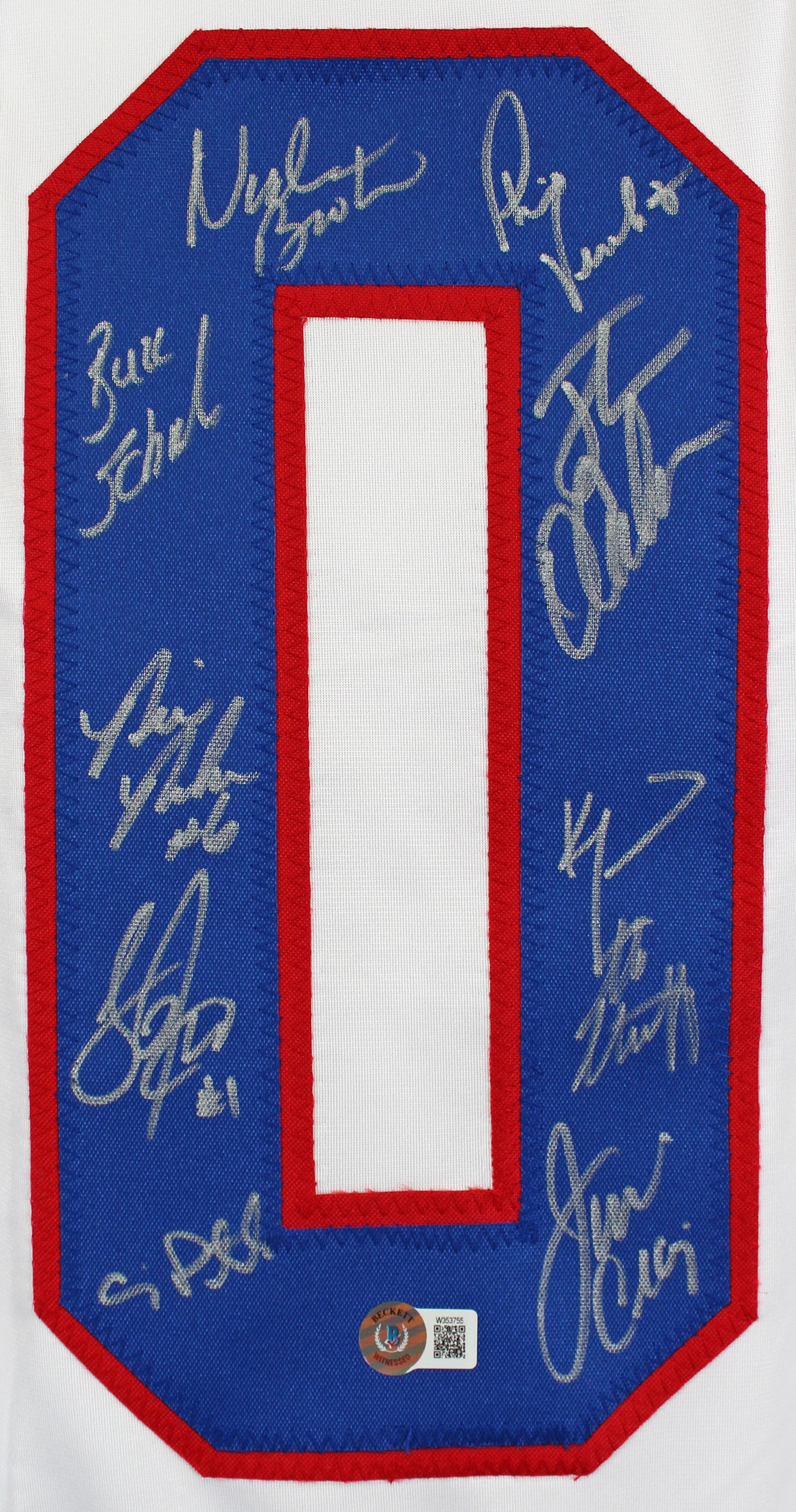 1980 USA Hockey 19 Autos Craig, Eruzione, Broten Signed White Jersey BAS Wit