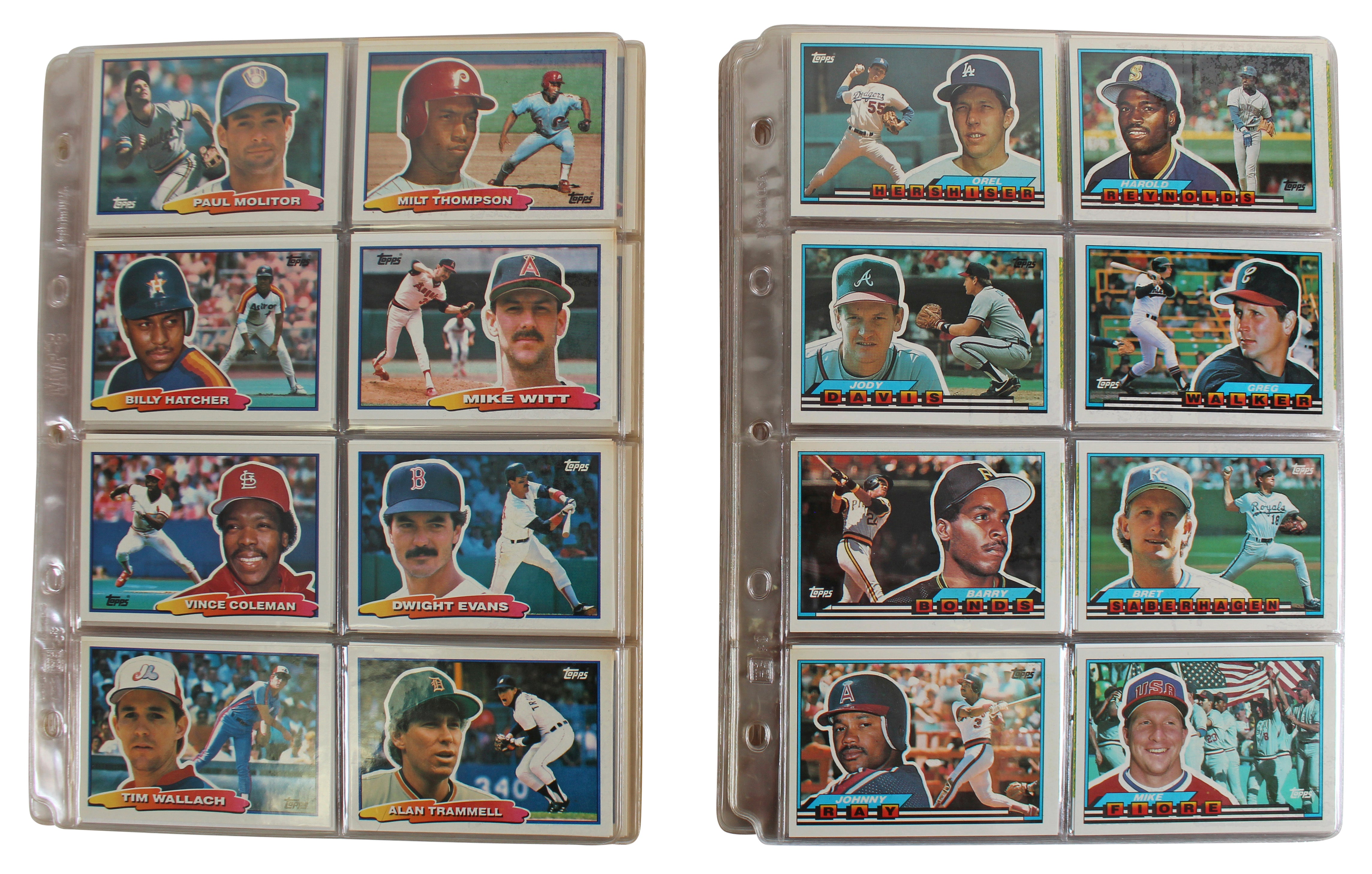 1988 Topps Big & 1989 Topps Big Complete Sets Un-signed