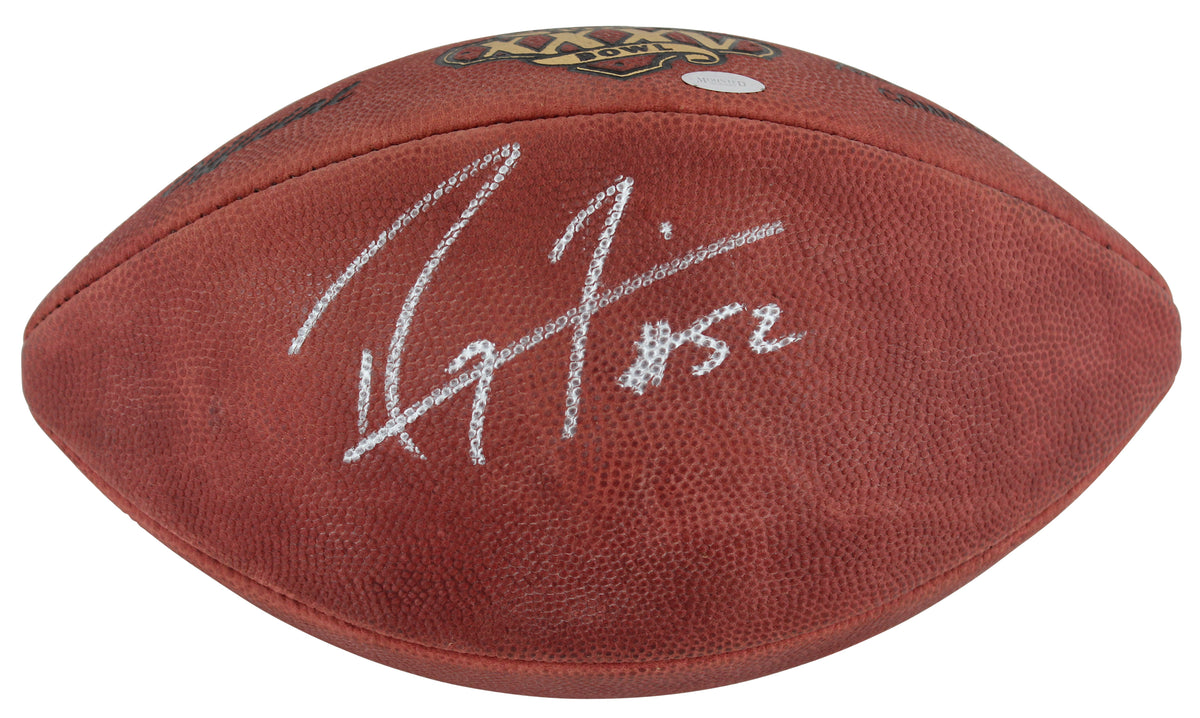 Ravens Ray Lewis Authentic Signed SB XXXV Logo Duke Nfl Football BAS #Z28604