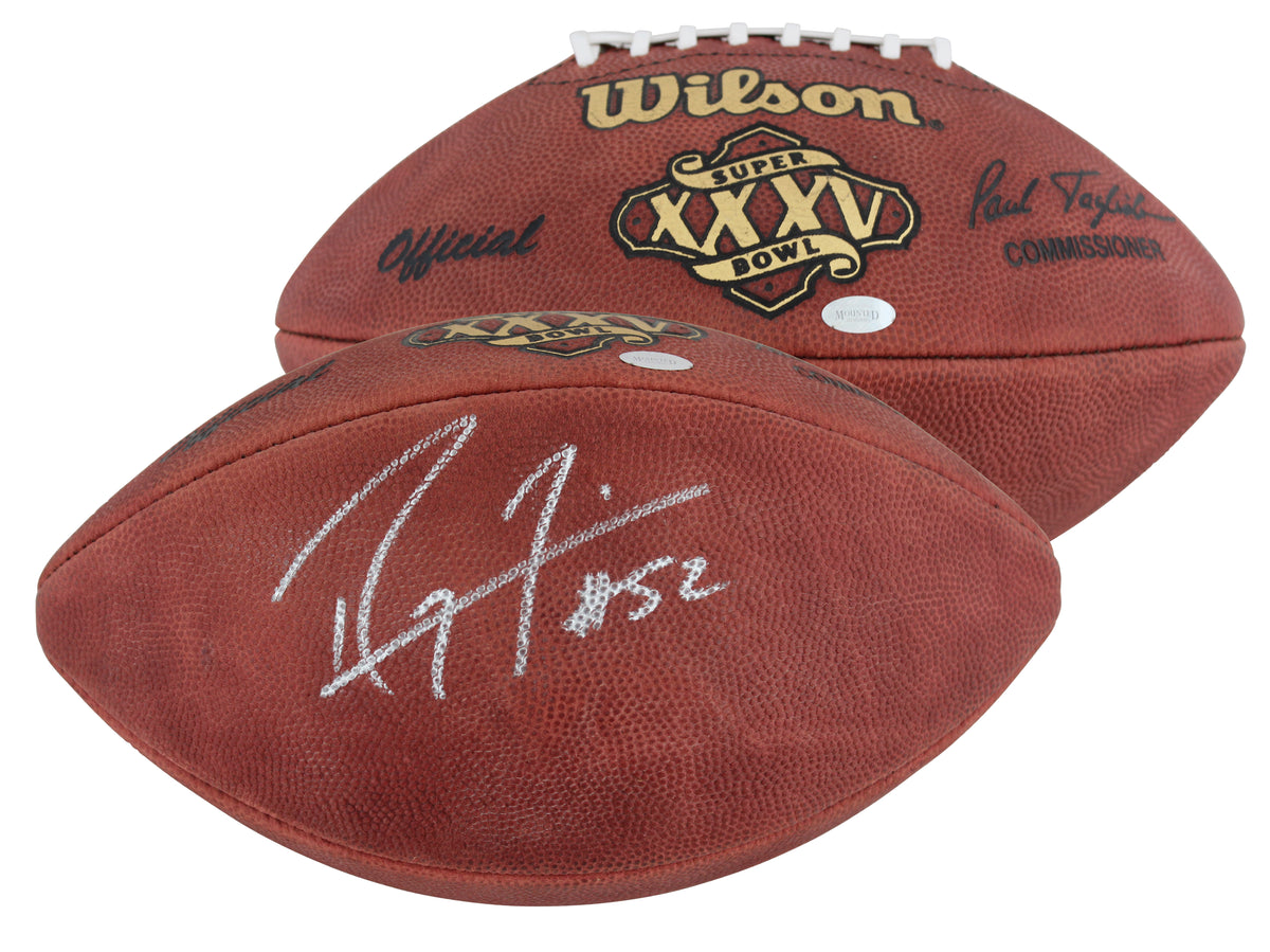Ravens Ray Lewis Authentic Signed SB XXXV Logo Duke Nfl Football BAS #Z28604