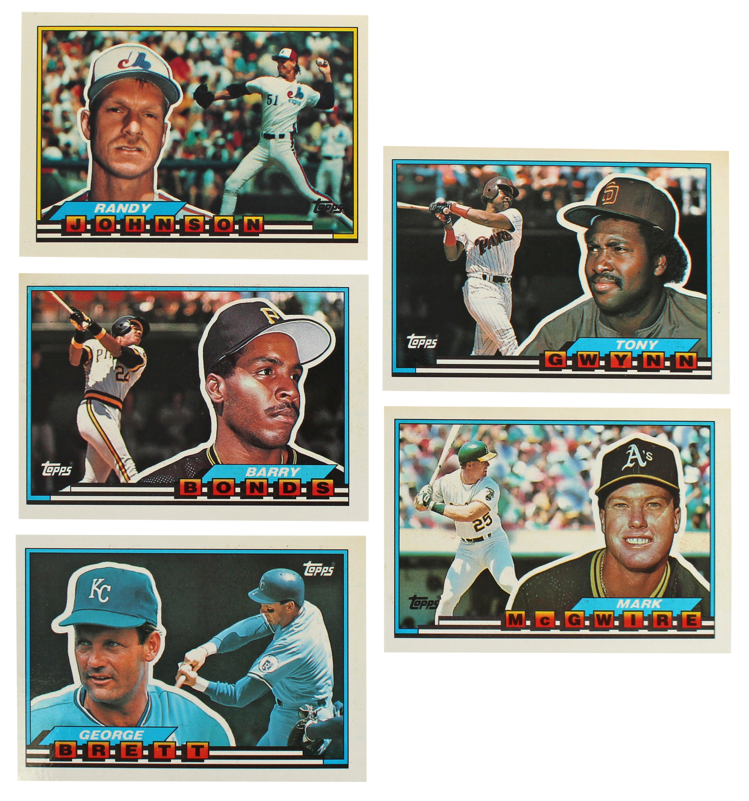 1988 Topps Big & 1989 Topps Big Complete Sets Un-signed