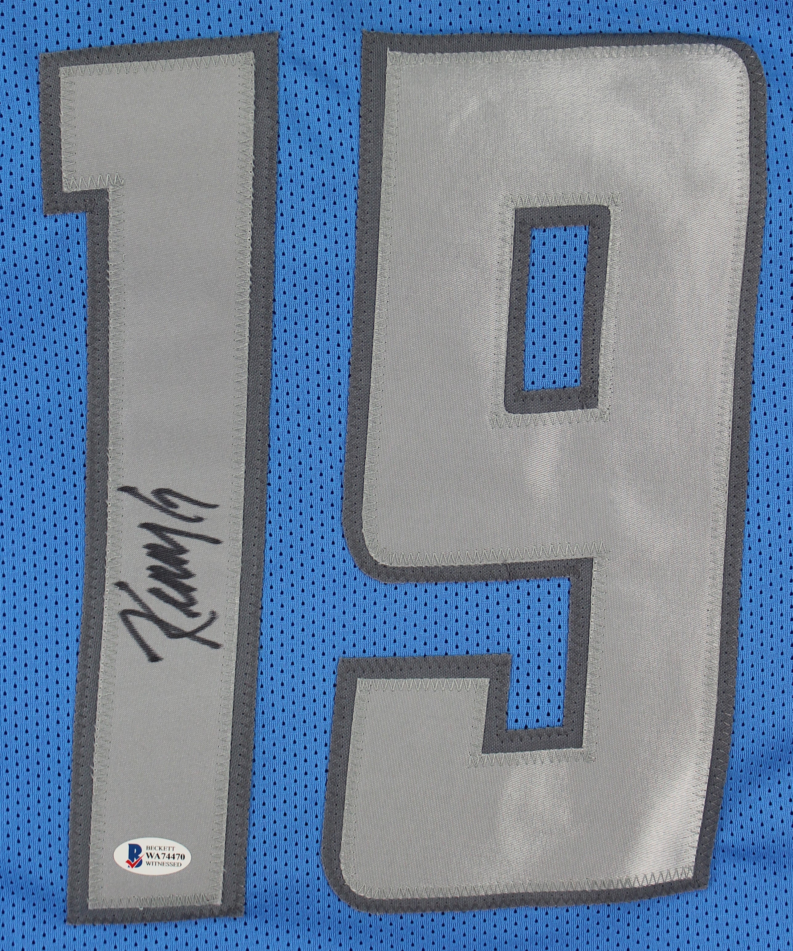 Kenny Golladay Authentic Signed Blue Pro Style Jersey Autographed BAS Witnessed