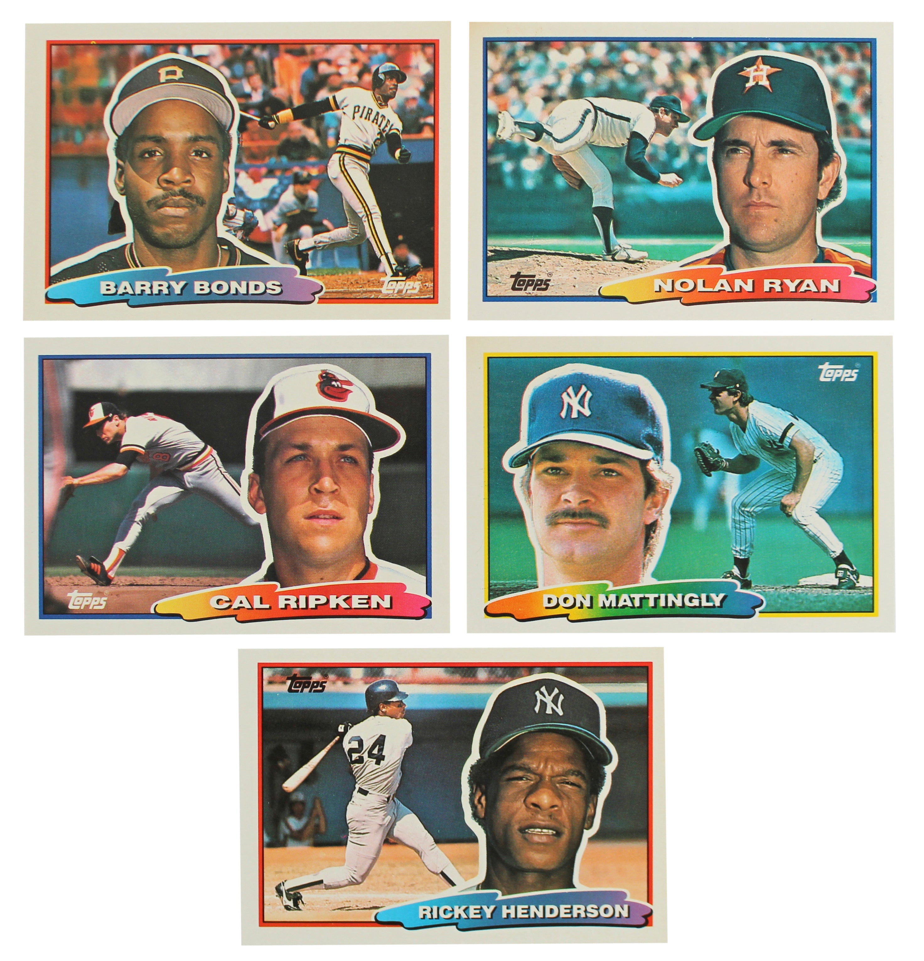 1988 Topps Big & 1989 Topps Big Complete Sets Un-signed