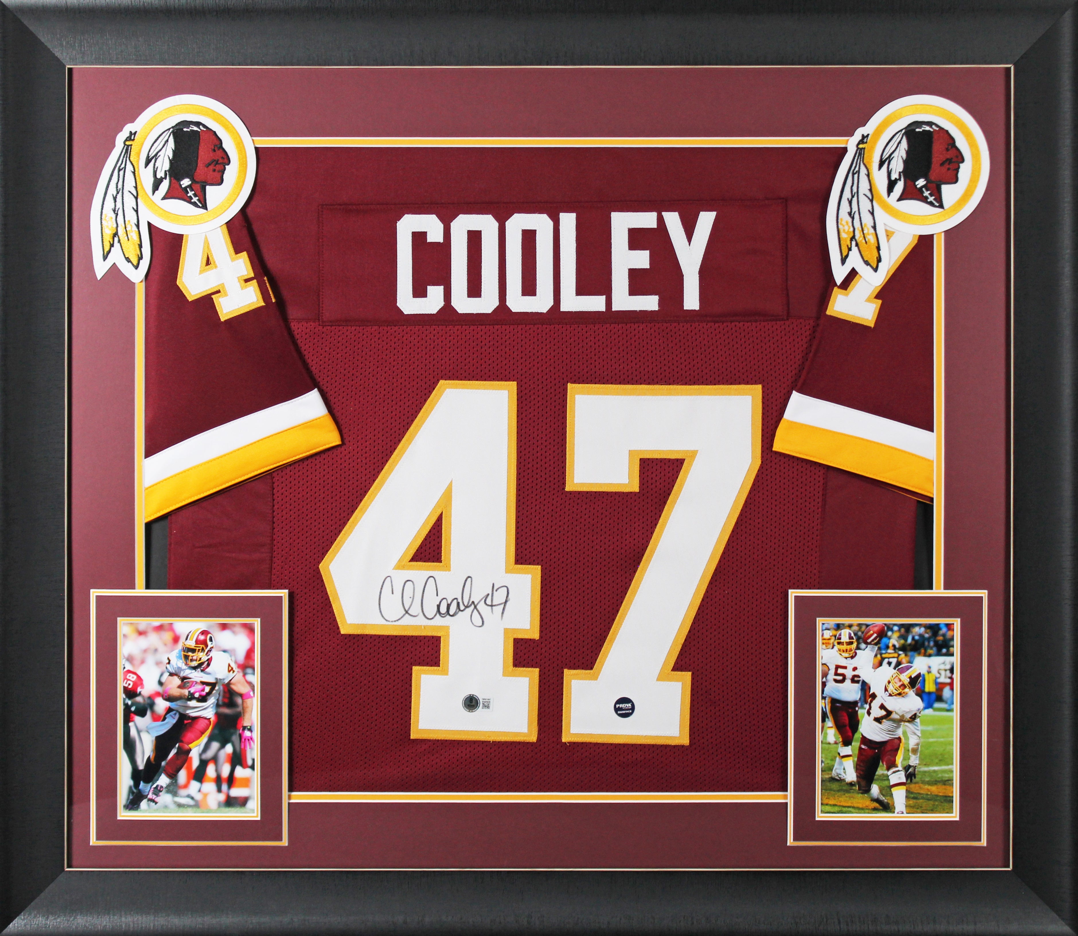 Chris Cooley Authentic Signed Maroon Pro Style Framed Jersey BAS Witnessed