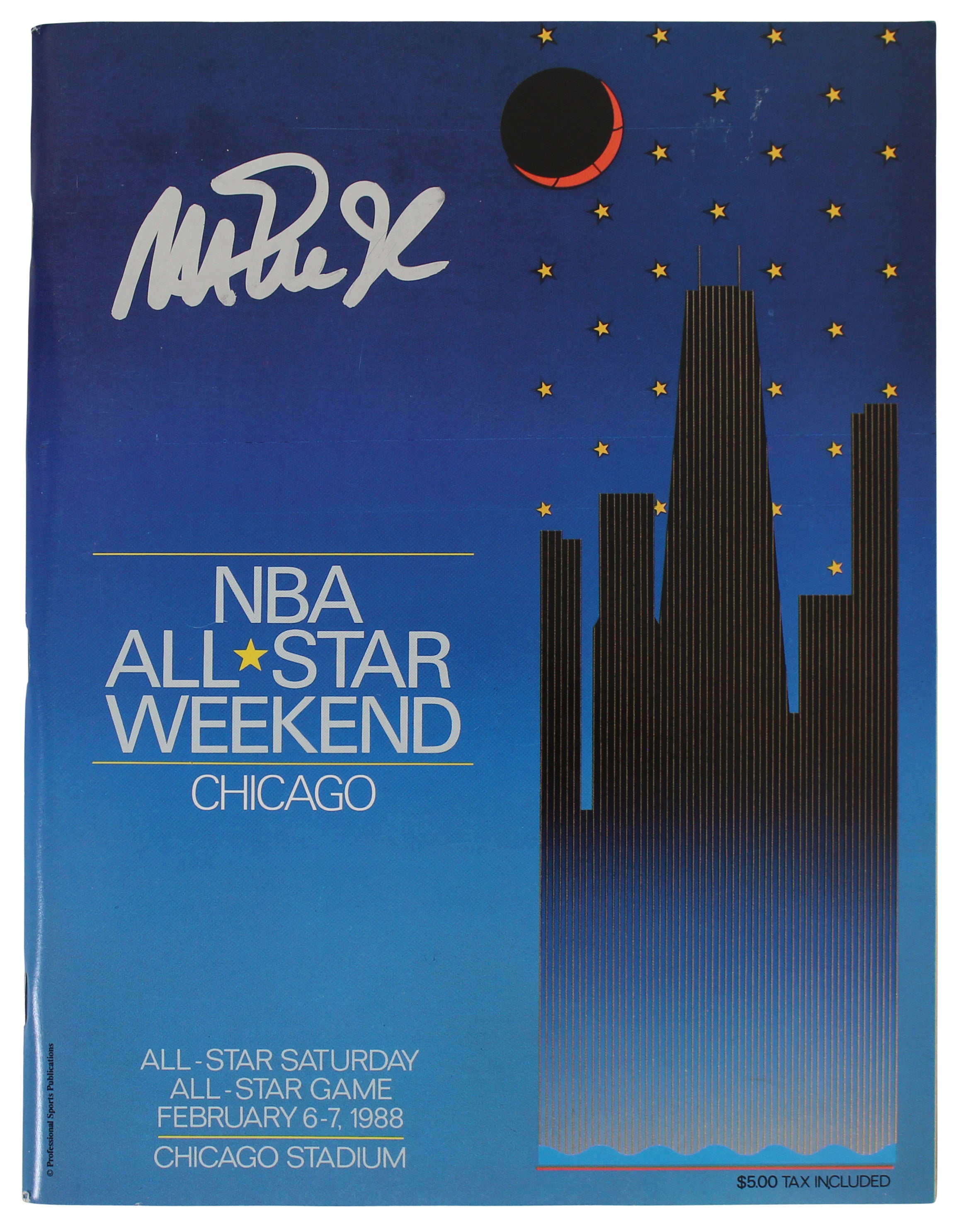 Lakers Magic Johnson Signed 1988 All-Star Game Program BAS Witnessed #WY56244