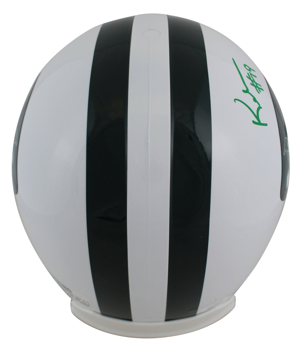 Jets Keyshawn Johnson Signed Vintage 65-77 Throwback Full Size Rep Helmet JSA