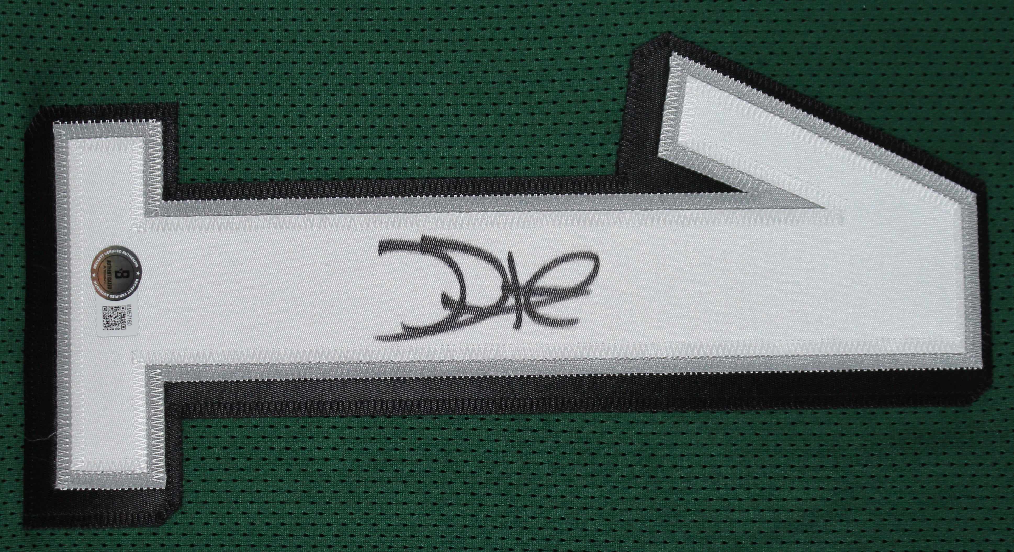Jalen Hurts Authentic Signed Green Pro Style Jersey Autographed BAS #BM57160