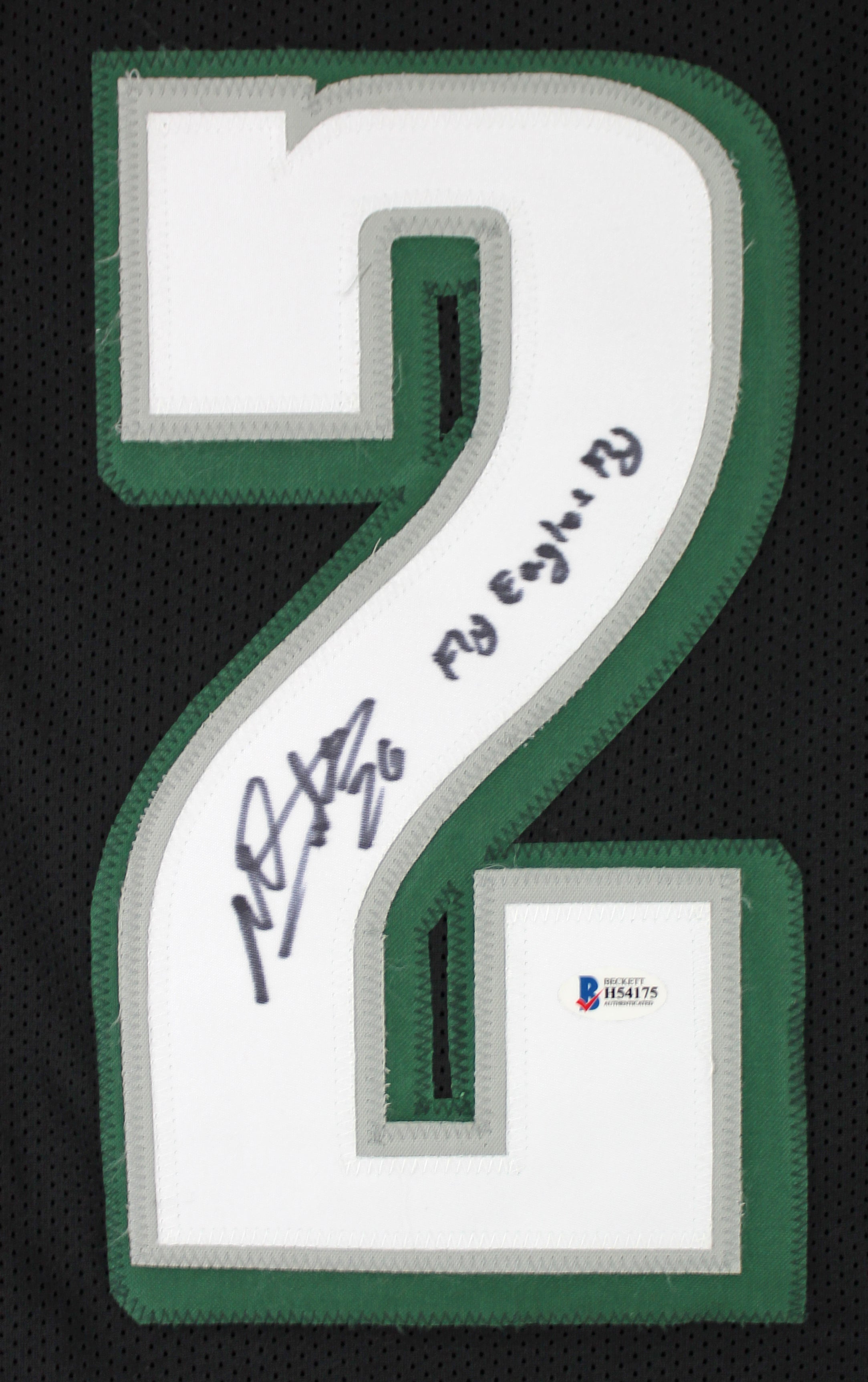 Miles Sanders Fly Eagles Fly Authentic Signed Black Pro Style Jersey BAS Witness