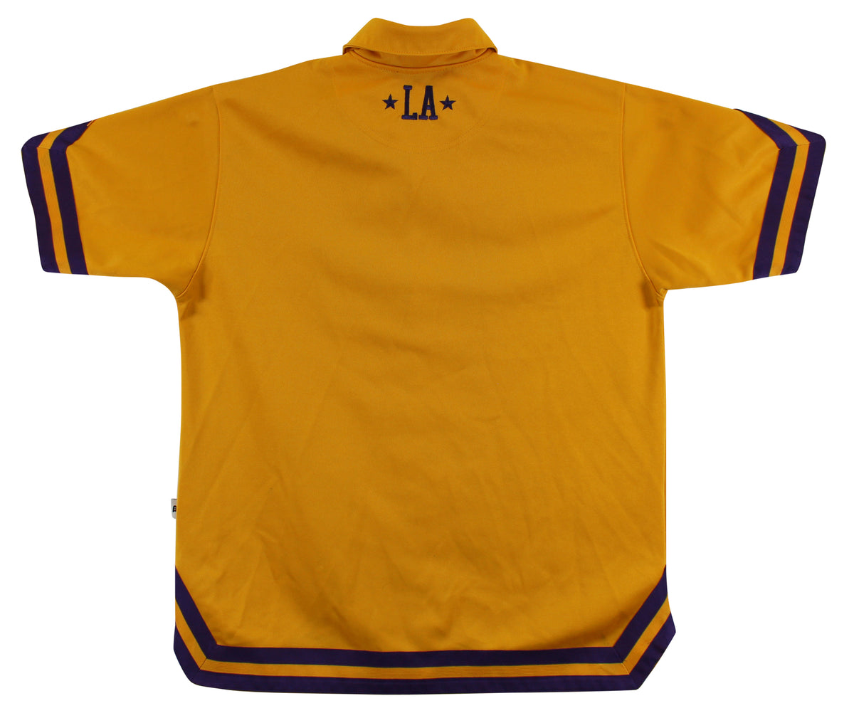 Lakers Magic Johnson Signed Yellow Nike Warmup Shirt BAS Witnessed #W205620