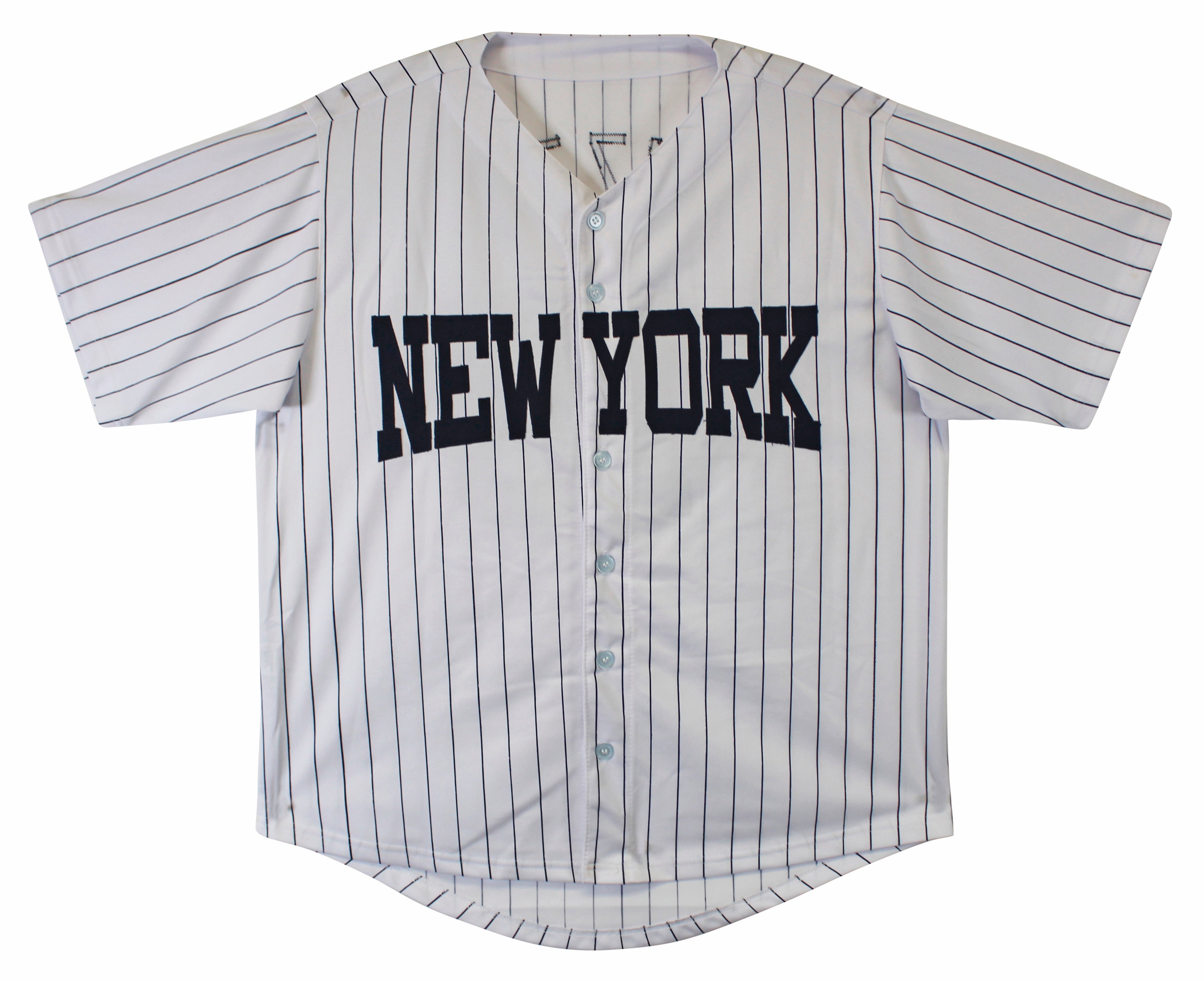 Anthony Rizzo Authentic Signed White Pinstripe Pro Style Jersey BAS #BN06334