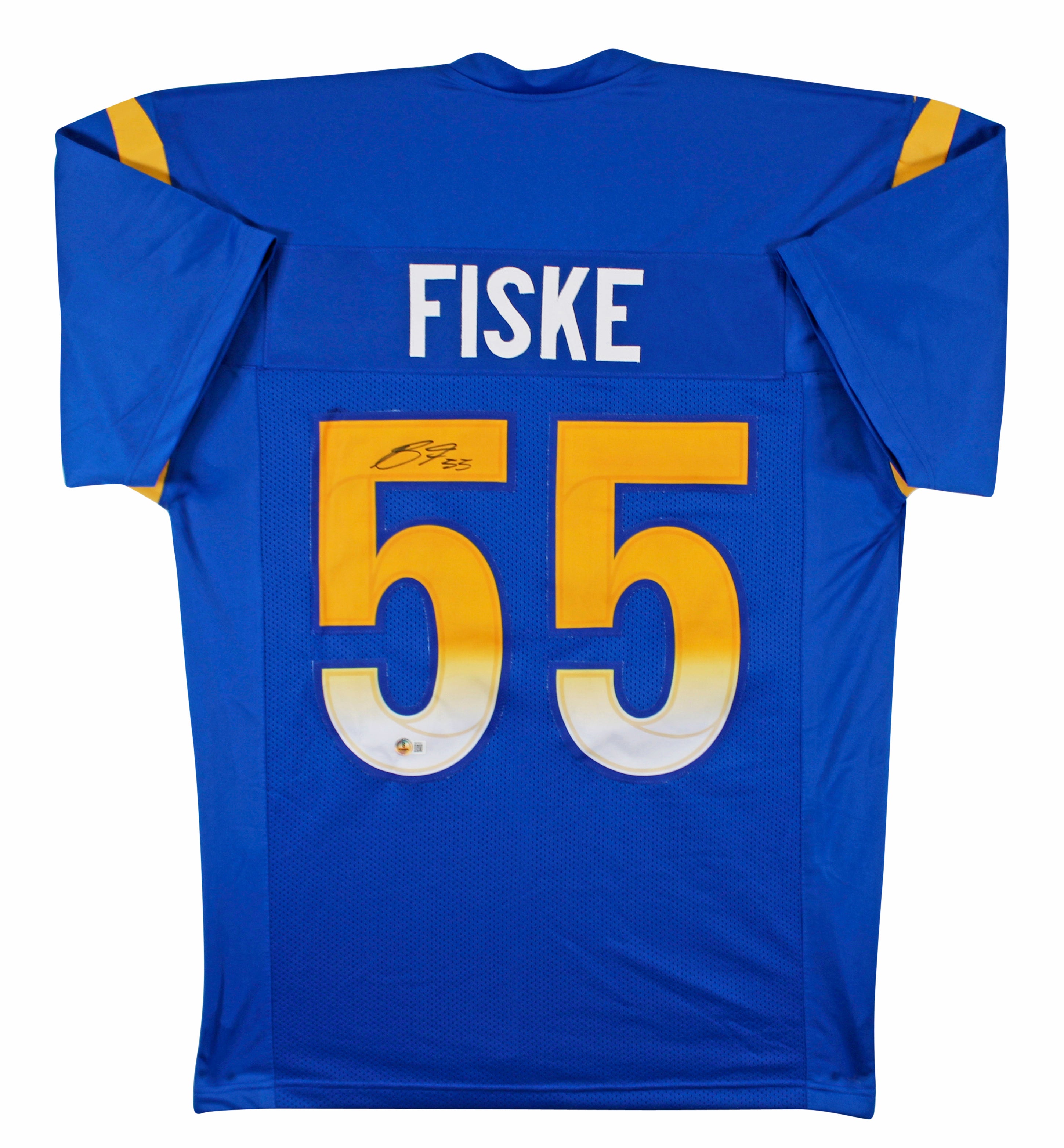 Braden Fiske Authentic Signed Blue Pro Style Jersey Autographed BAS