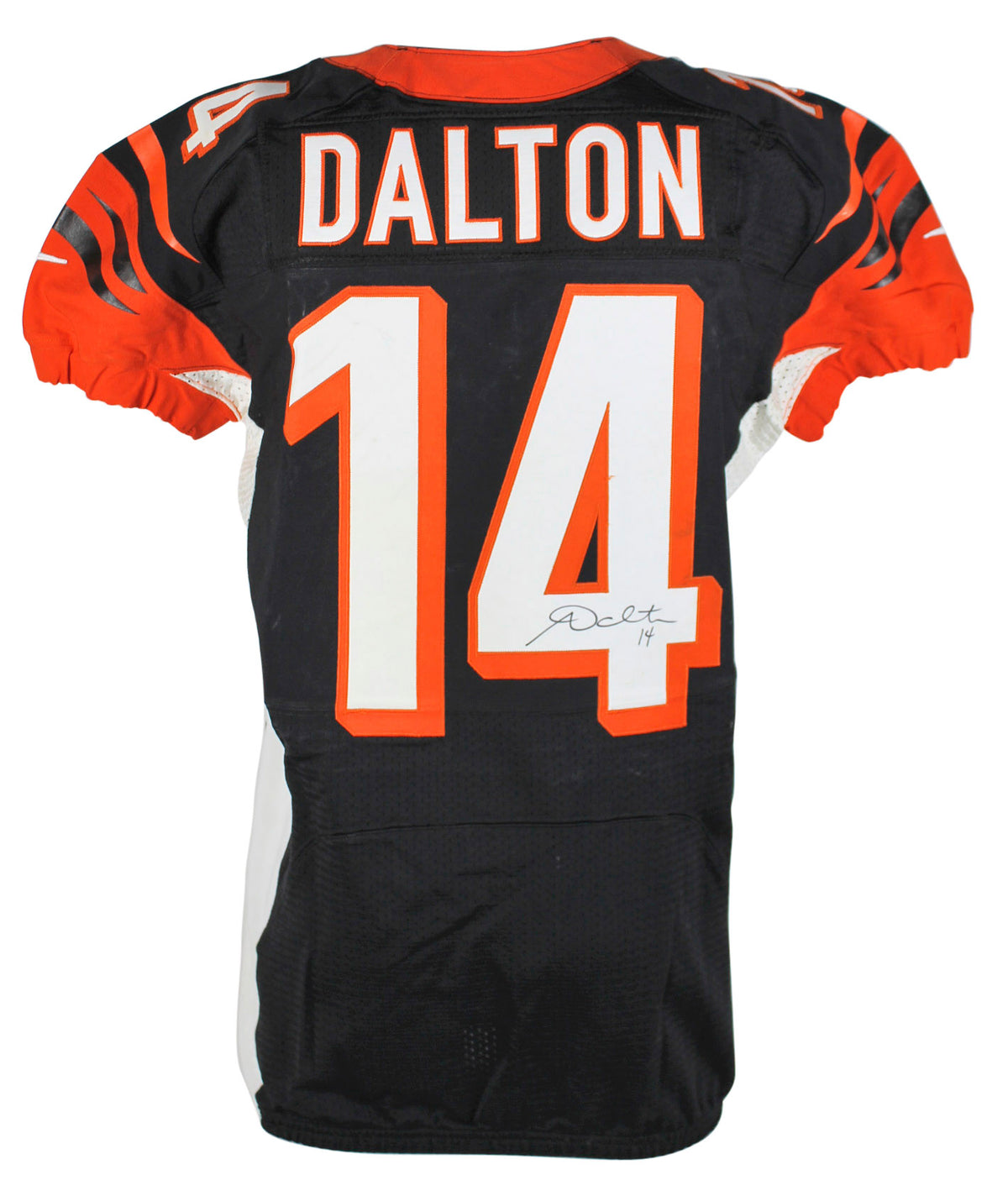 Bengals Andy Dalton Signed 10/14/2012 Game Used Black Nike Jersey PSA #N91089