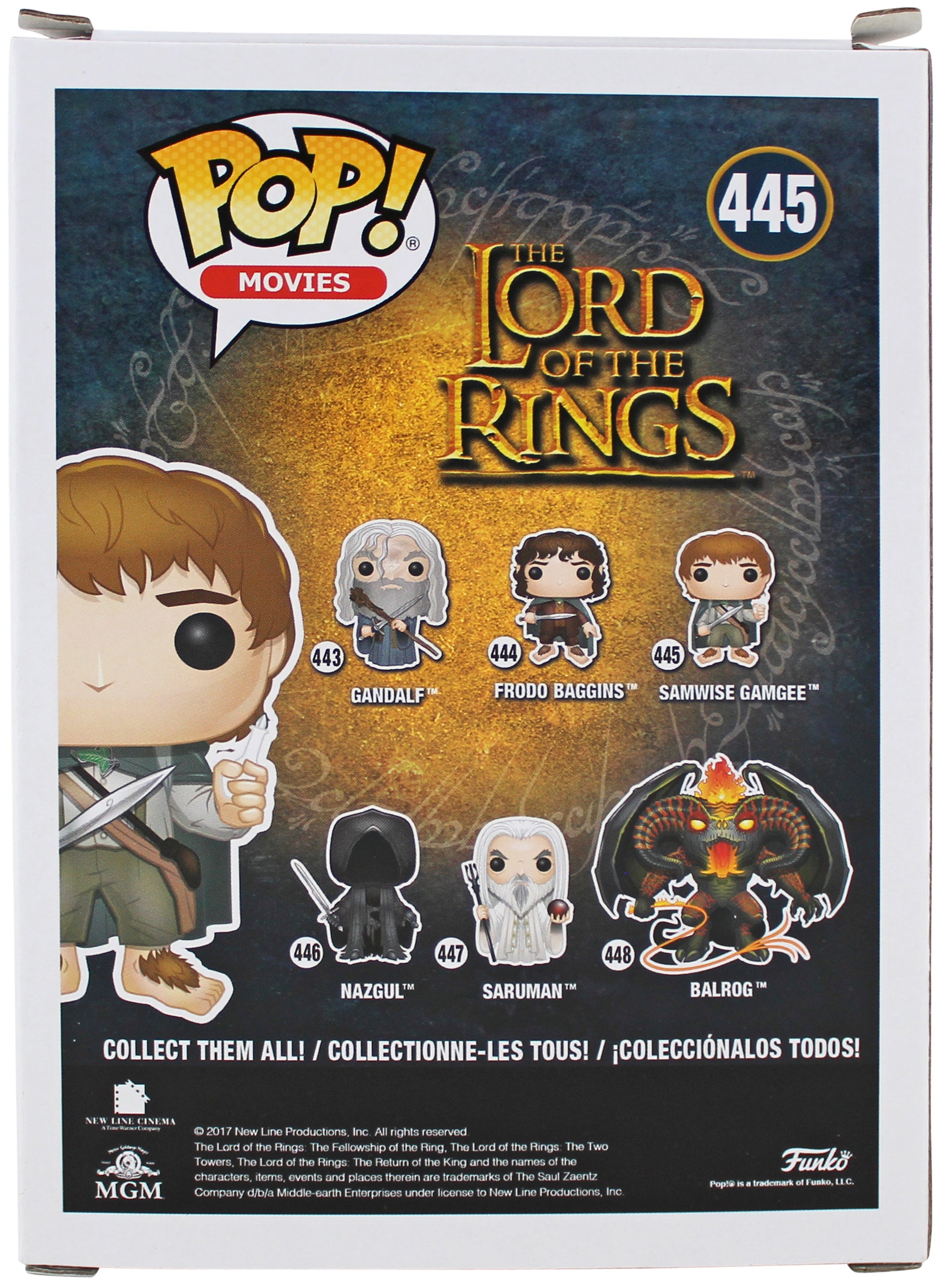Sean Astin LOTR "Sam Gamgee" Signed Funko Pop Vinyl Figure w/ White Sig BAS Wit