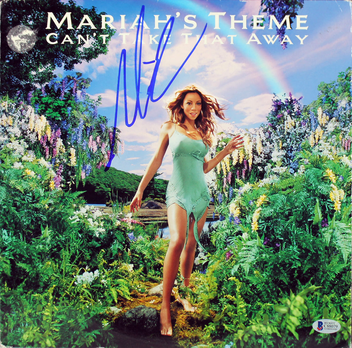 Mariah Carey Signed Mariah's Theme Can't Take That Away Album Cover BAS #C88079