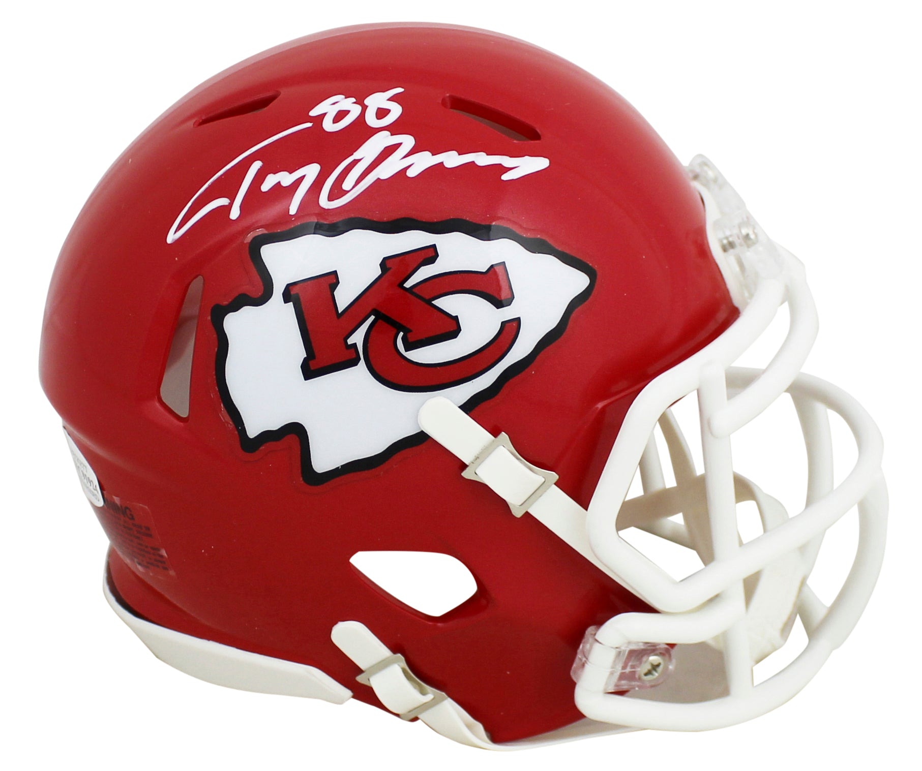 Chiefs Tony Gonzalez Authentic Signed Speed Mini Helmet Autographed BAS Witness