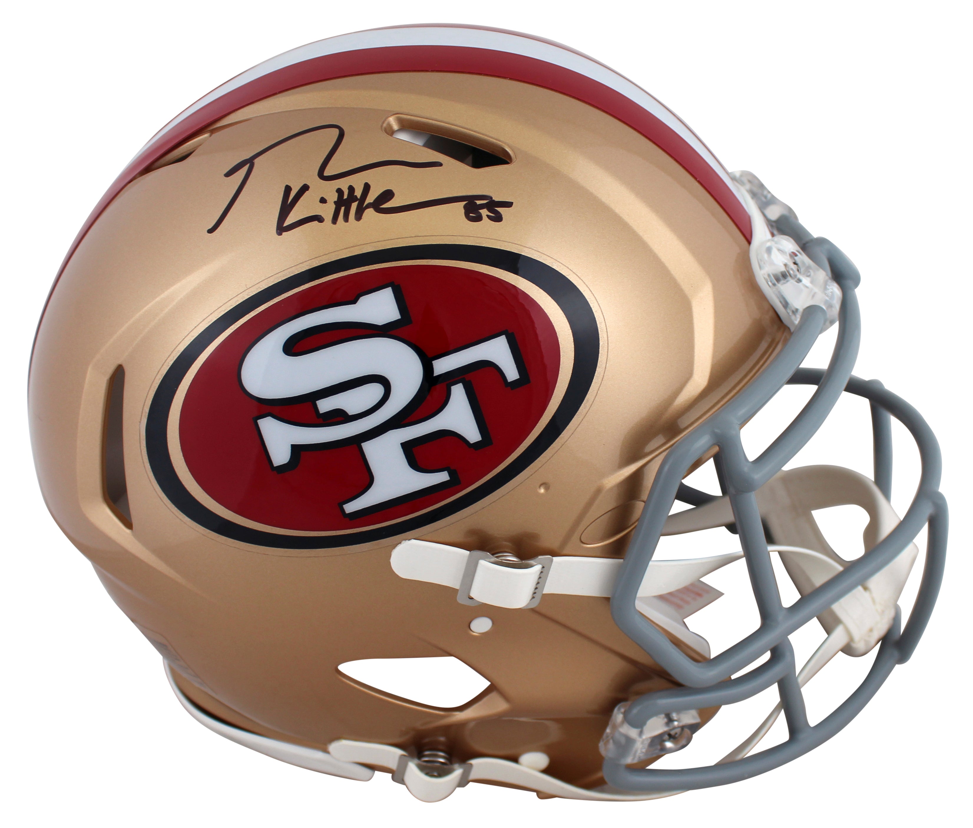 49ers George Kittle Authentic Signed Full Size Speed Proline Helmet BAS Witness