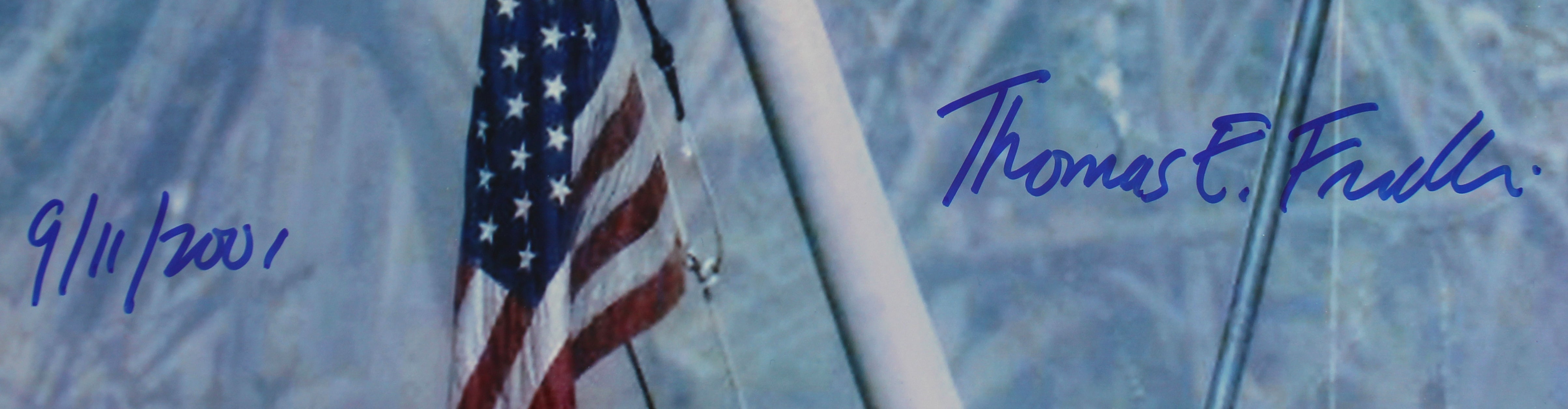 Thomas E. Franklin 9/11/2001 Authentic Signed 16x20 Ground Zero Photo BAS