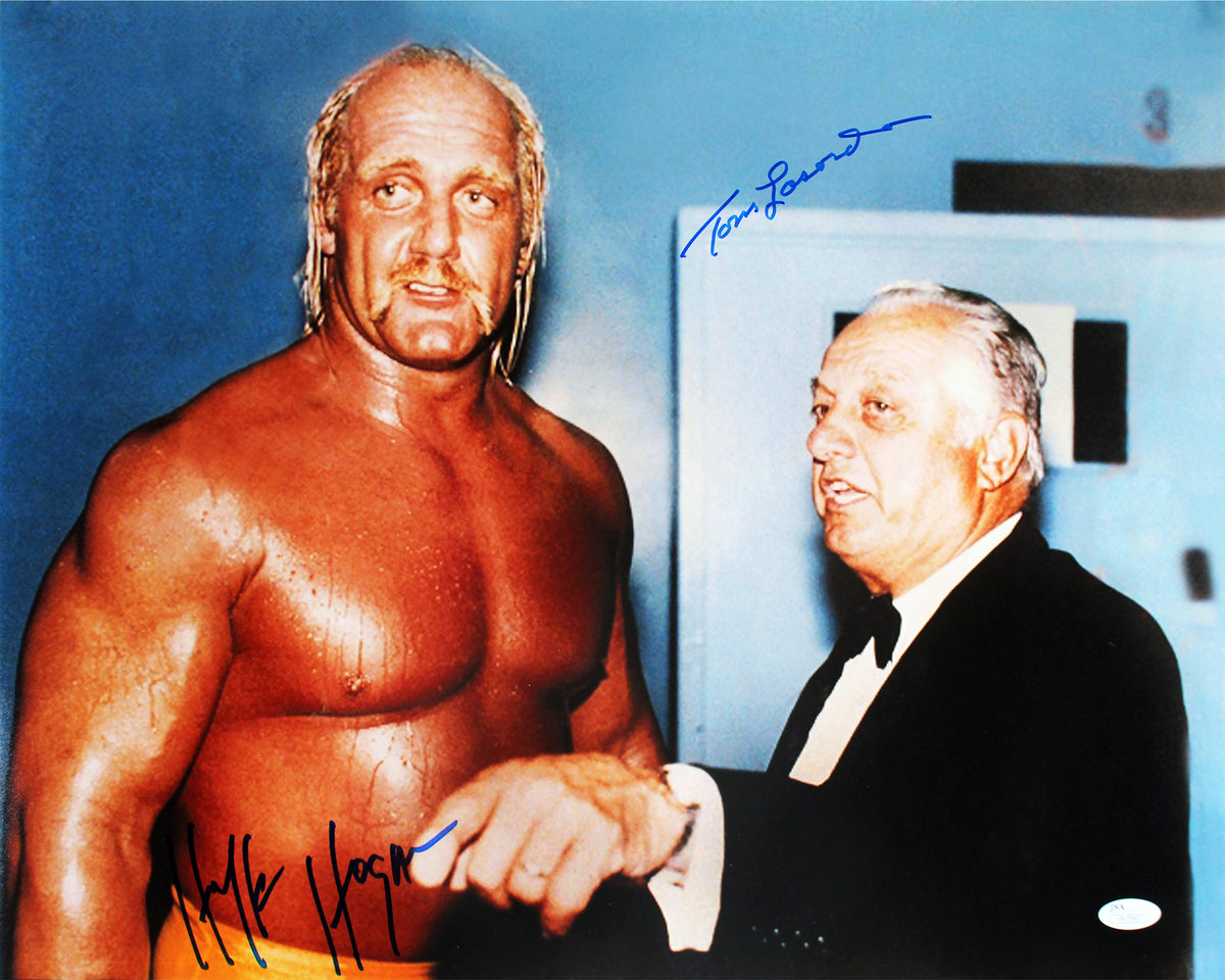 Hulk Hogan & Tommy Lasorda Authentic Signed 16x20 Photo Autographed JSA