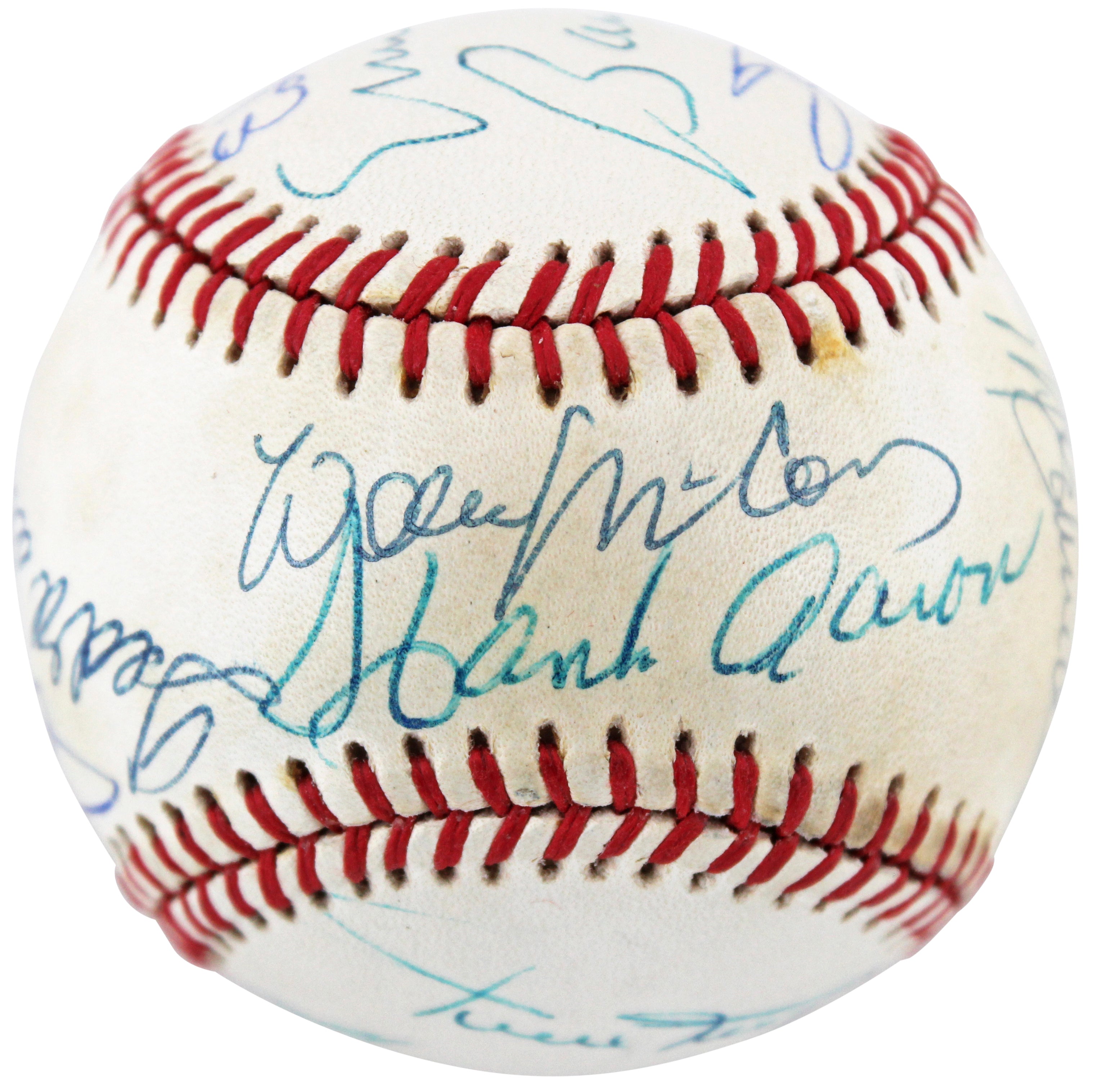 500 HR Club (14) Mantle, Aaron, Mays, Williams Signed Onl Baseball BAS #AC56274