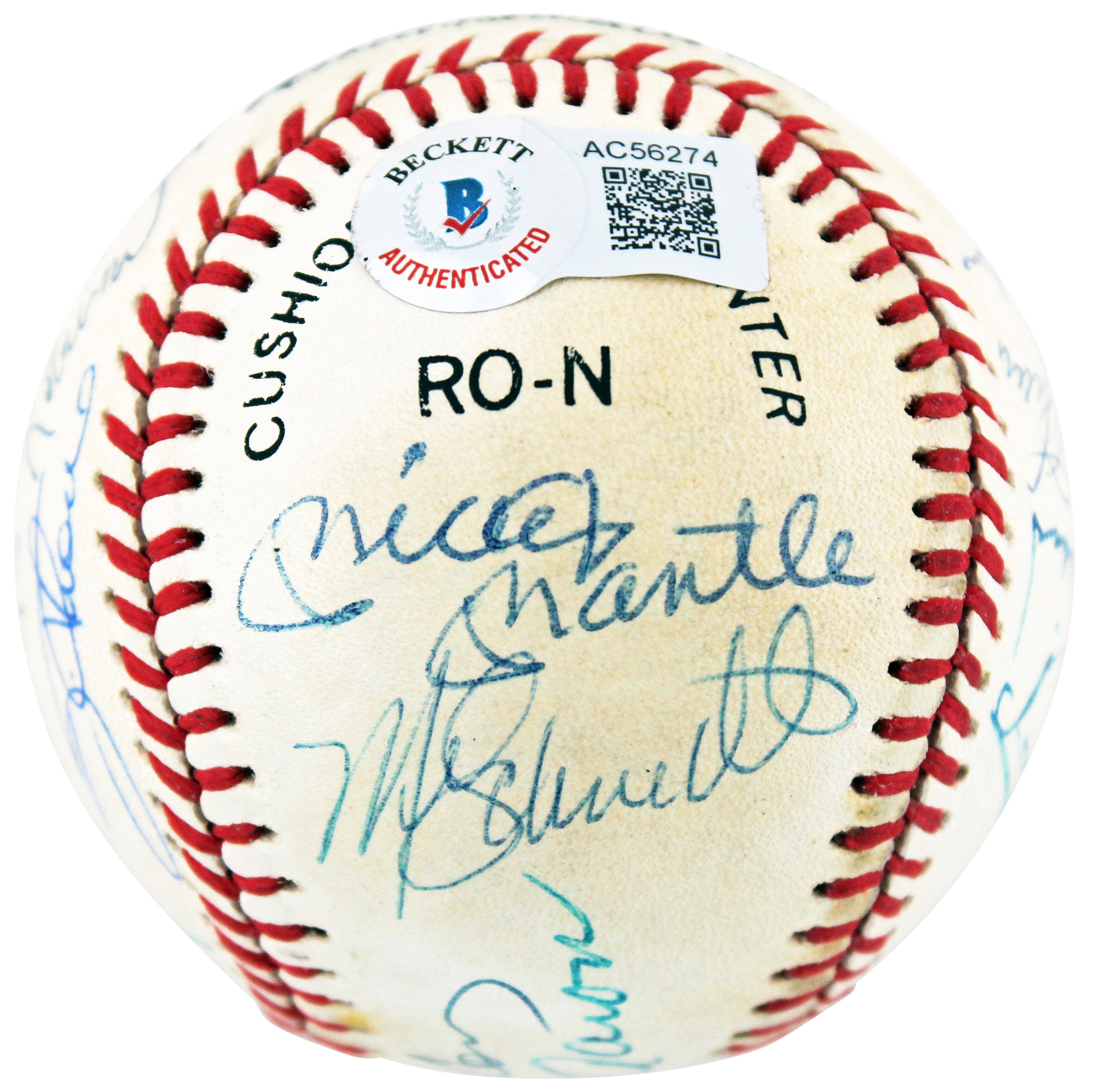 500 HR Club (14) Mantle, Aaron, Mays, Williams Signed Onl Baseball BAS #AC56274