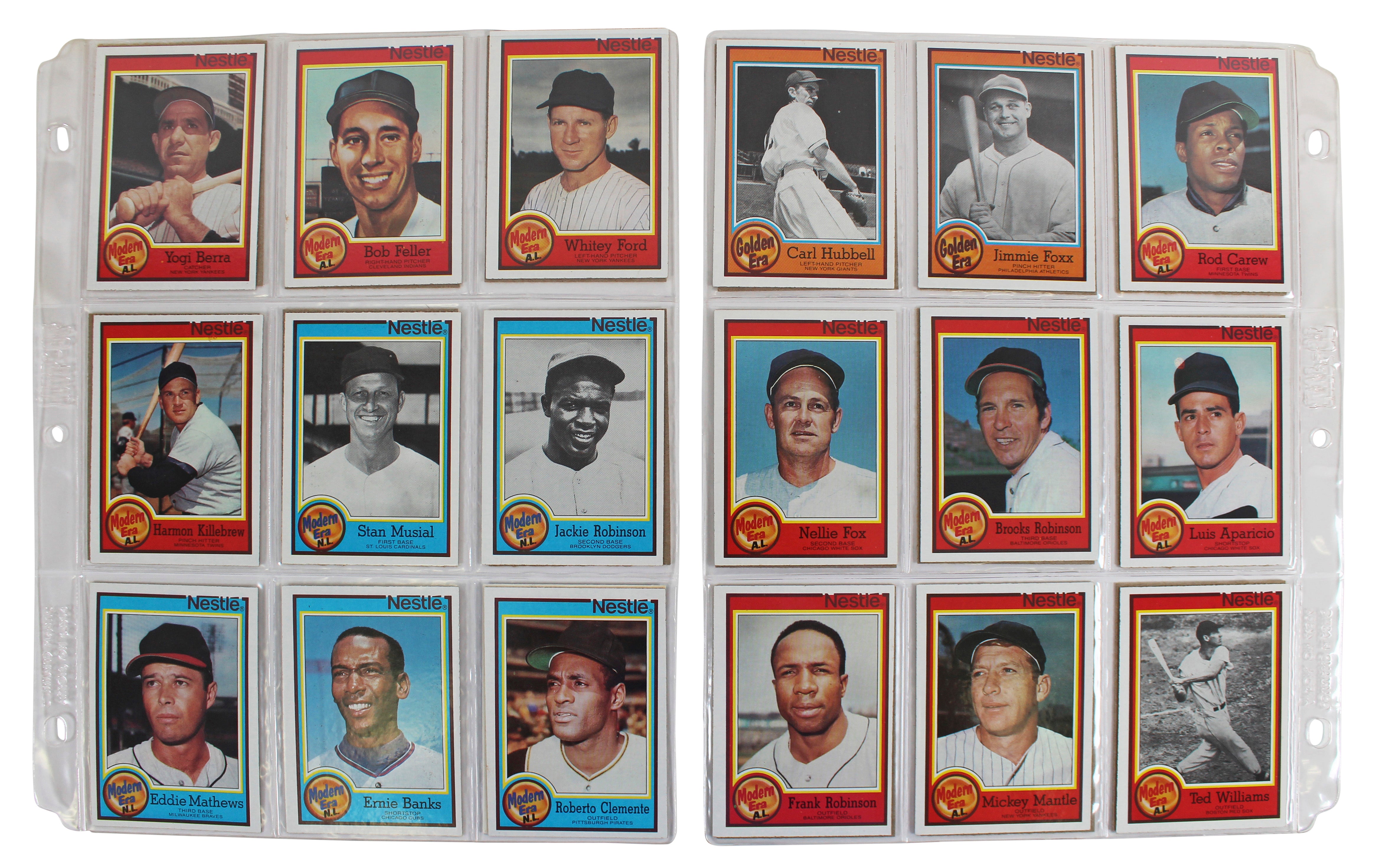 1987 Topps Nestle All-Time Dream Teams Complete Trading Card Set Un-signed