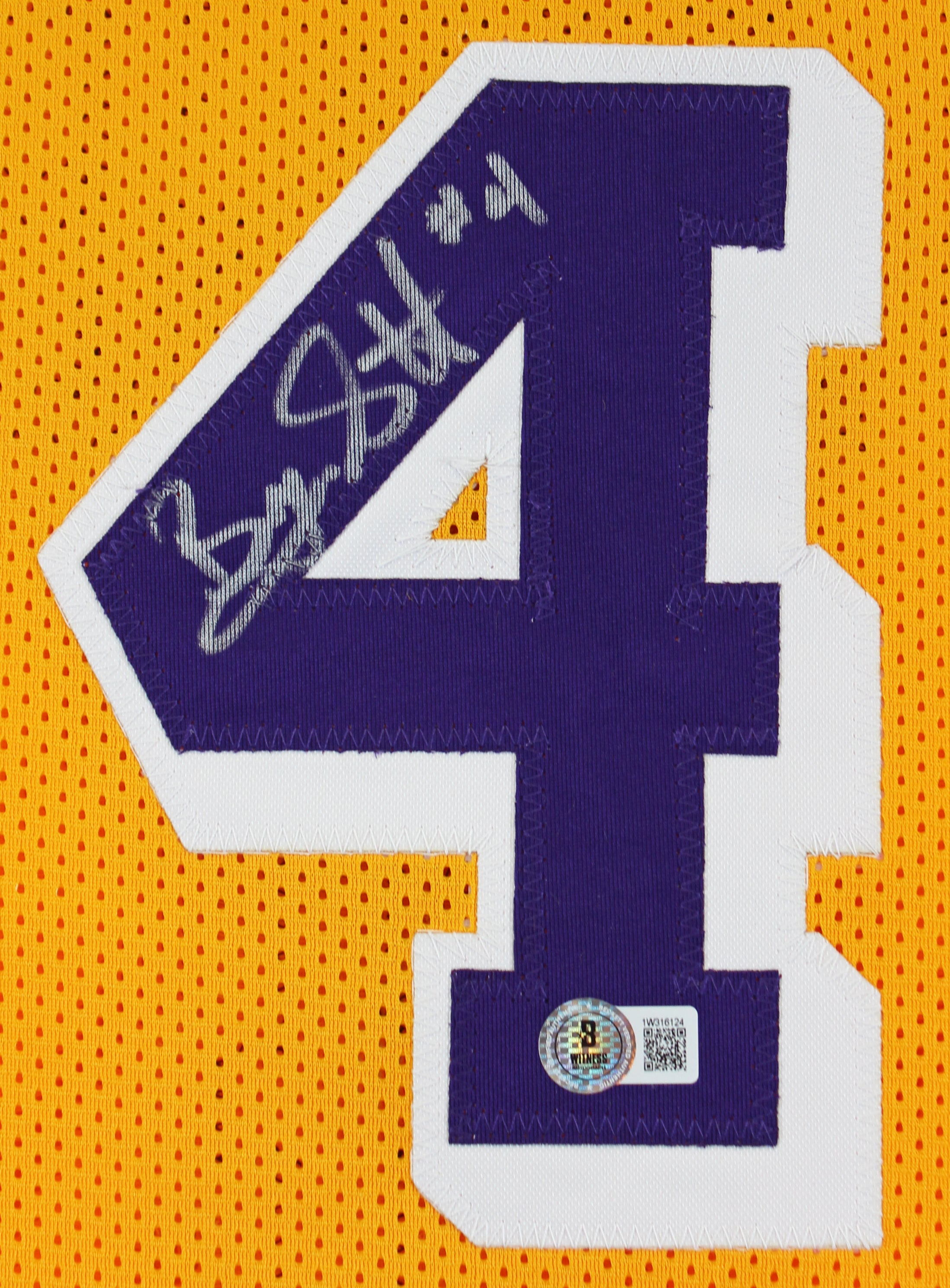 Byron Scott Authentic Signed Yellow Pro Style Jersey Autographed BAS Witnessed 2