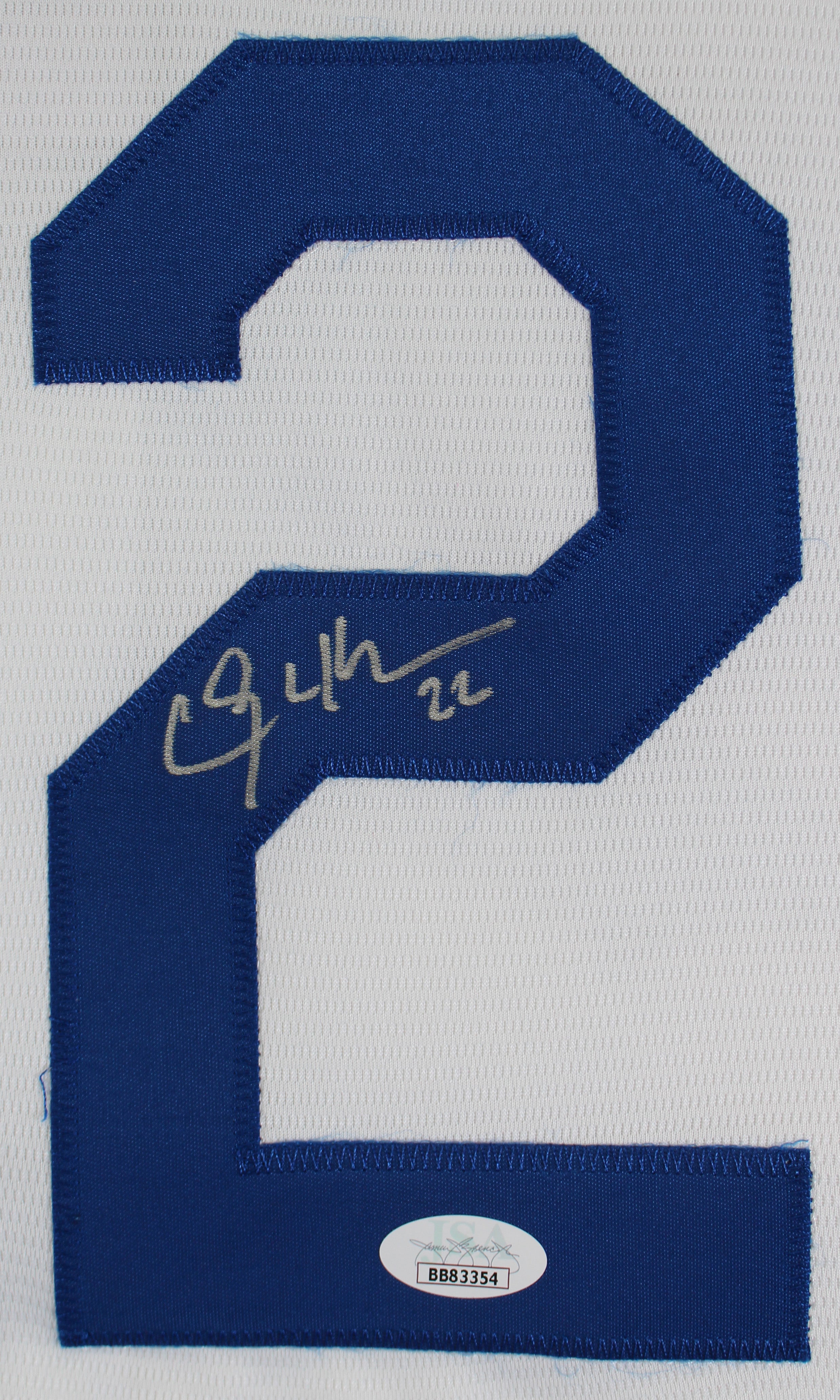 Dodgers Clayton Kershaw Authentic Signed White Nike Jersey JSA Witness