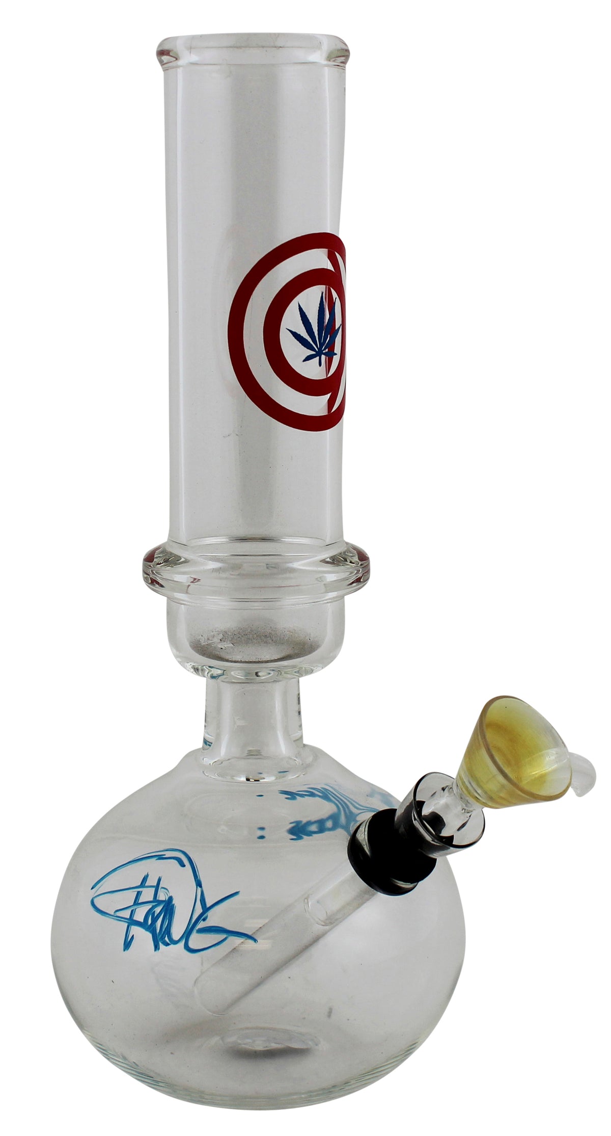 Cheech Marin & Tommy Chong Up in Smoke Signed Glass Water Pipe BAS Wit #WZ12100