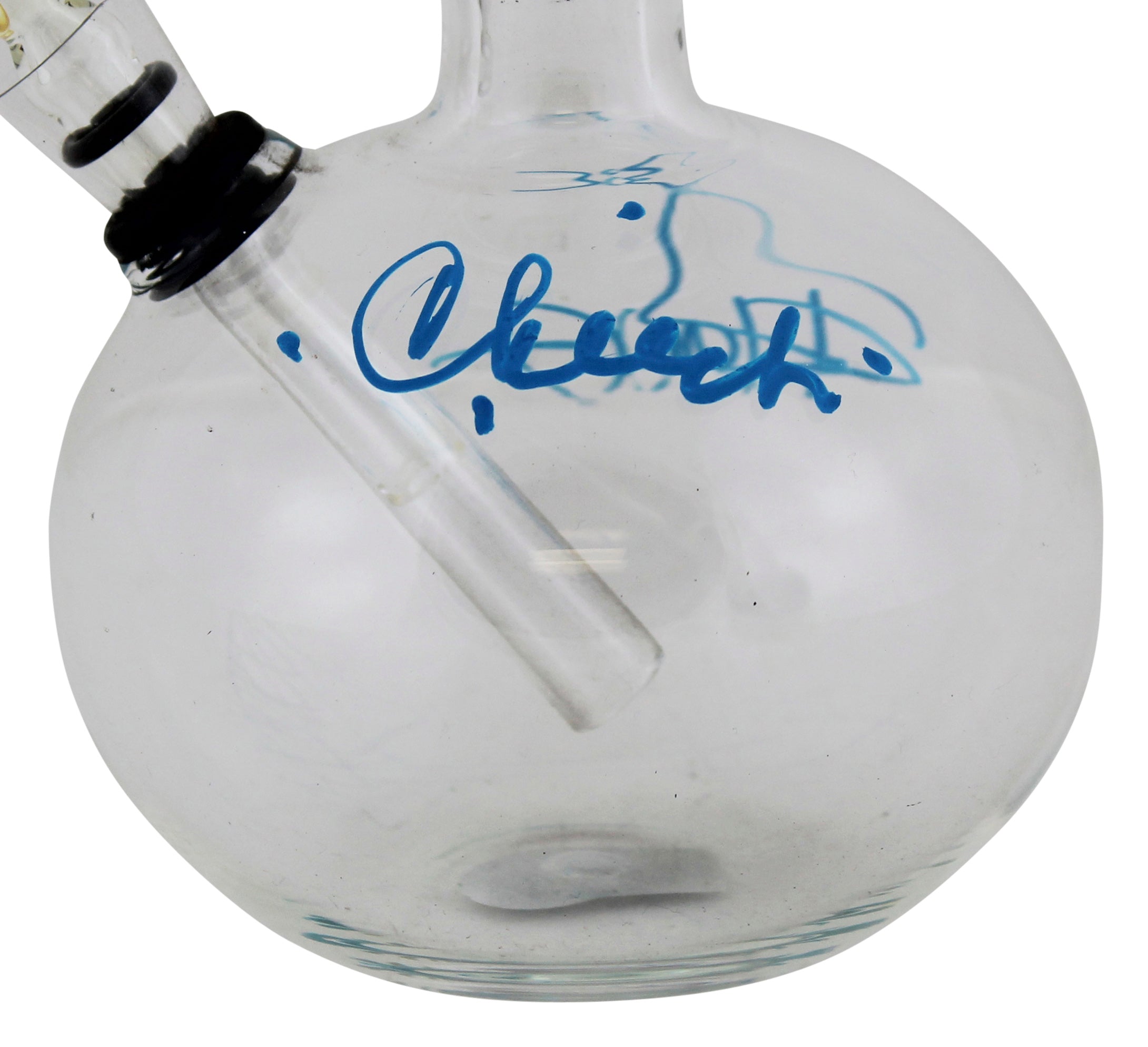 Cheech Marin & Tommy Chong Up in Smoke Signed Glass Water Pipe BAS Wit #WZ12093