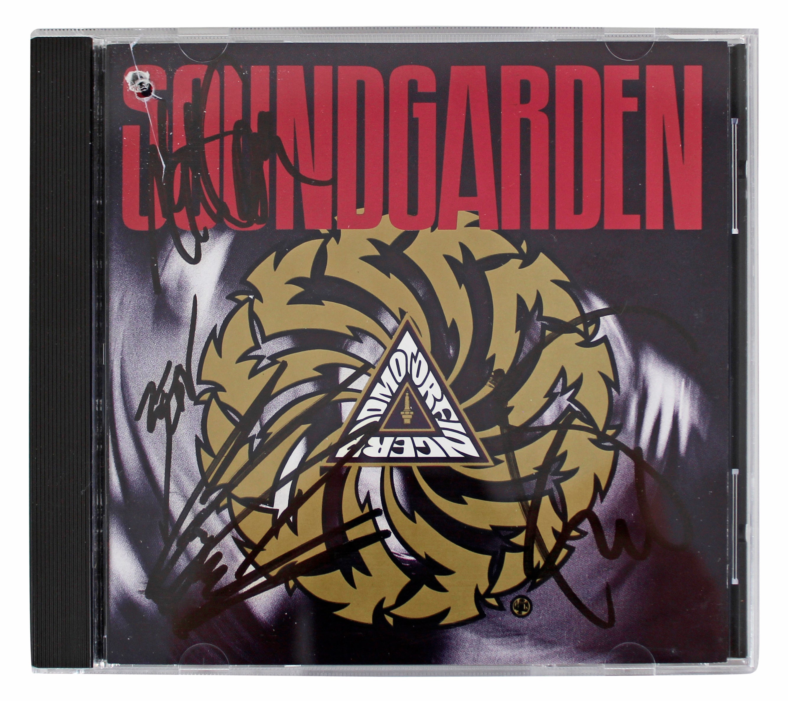 Soundgarden (4) Cornell, Shepard, Cameron & Thayil Signed Cd Insert W/ Disk BAS