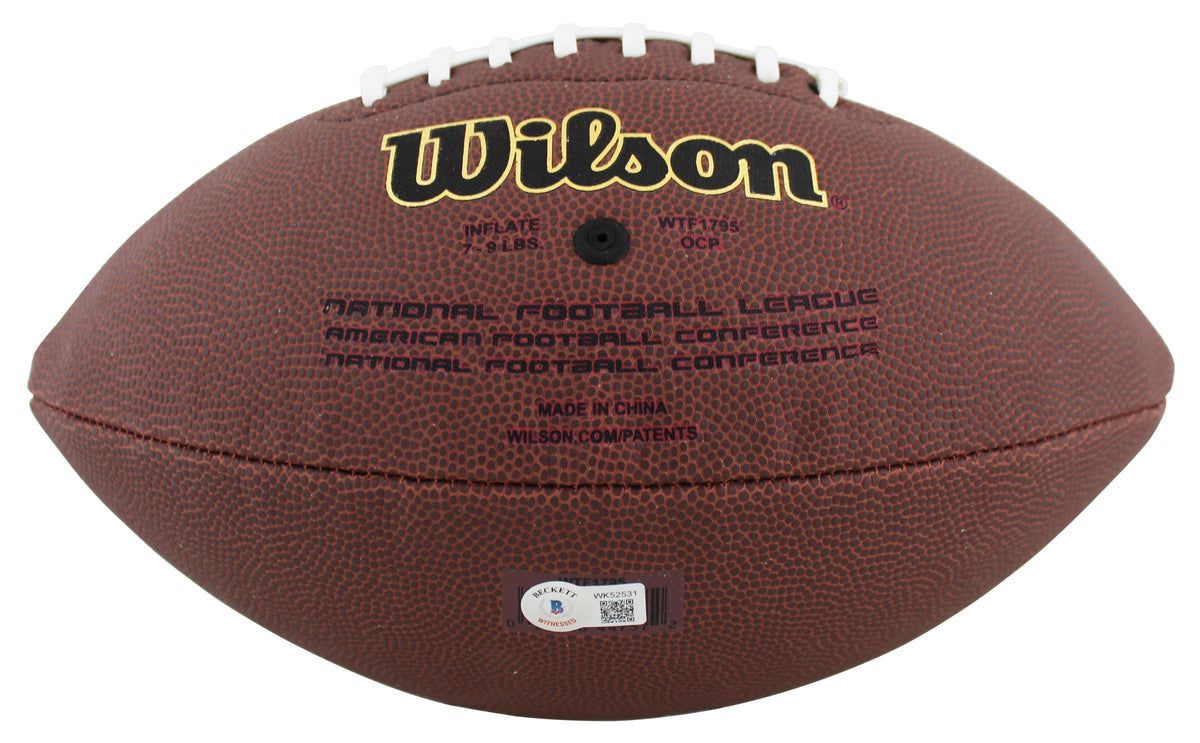 Cowboys Mel Renfro "HOF 96" Signed Wilson Super Grip Nfl Football BAS Witnessed