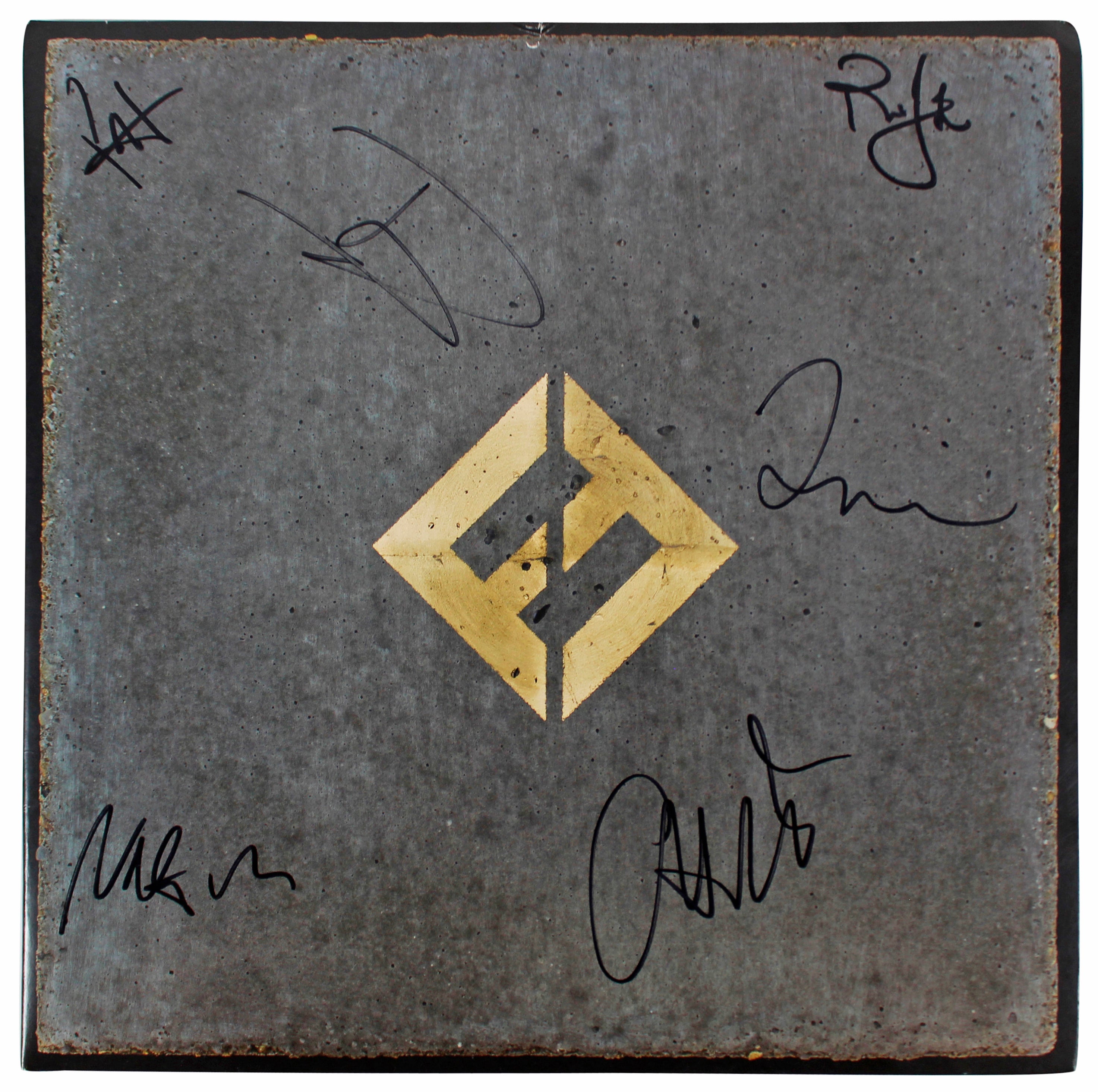 Foo Fighters (6) Grohl, Hawkins, Smear +3 Signed Album Cover W/ Vinyl BAS LOA